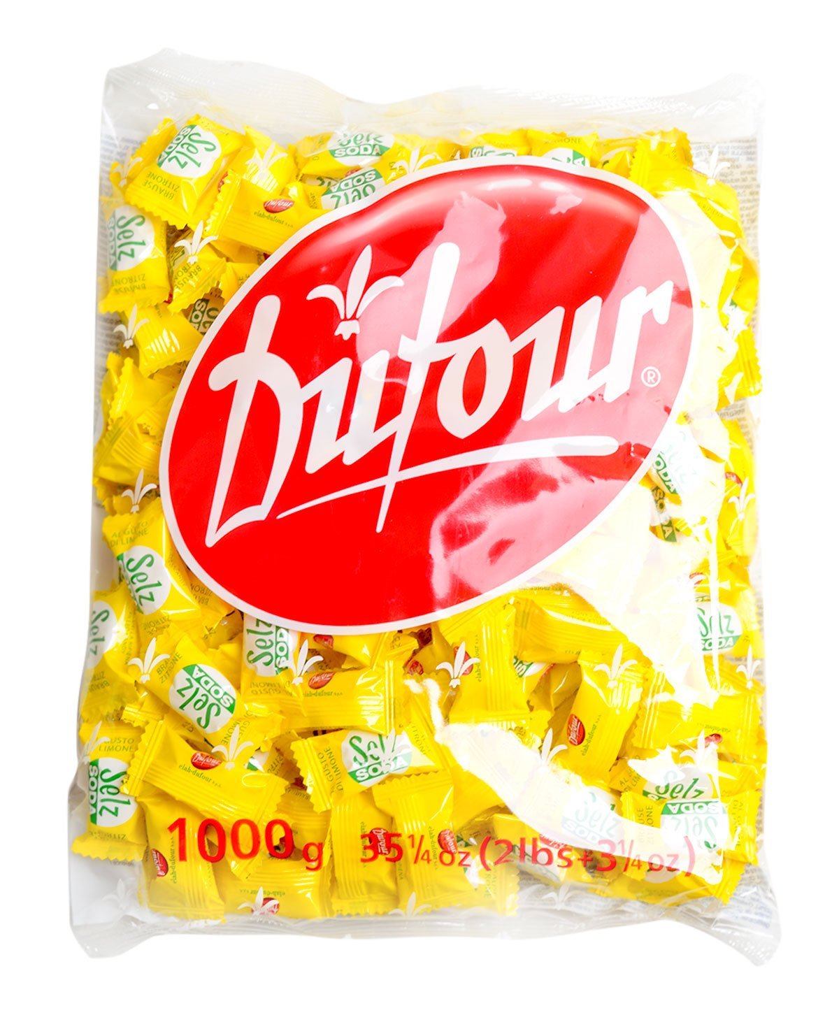 Elah-Dufour Selz Soda Limone Lemon Hard Candies 1kg Bulk Pack - Perfect for Parties, Gifts & Office Snacks