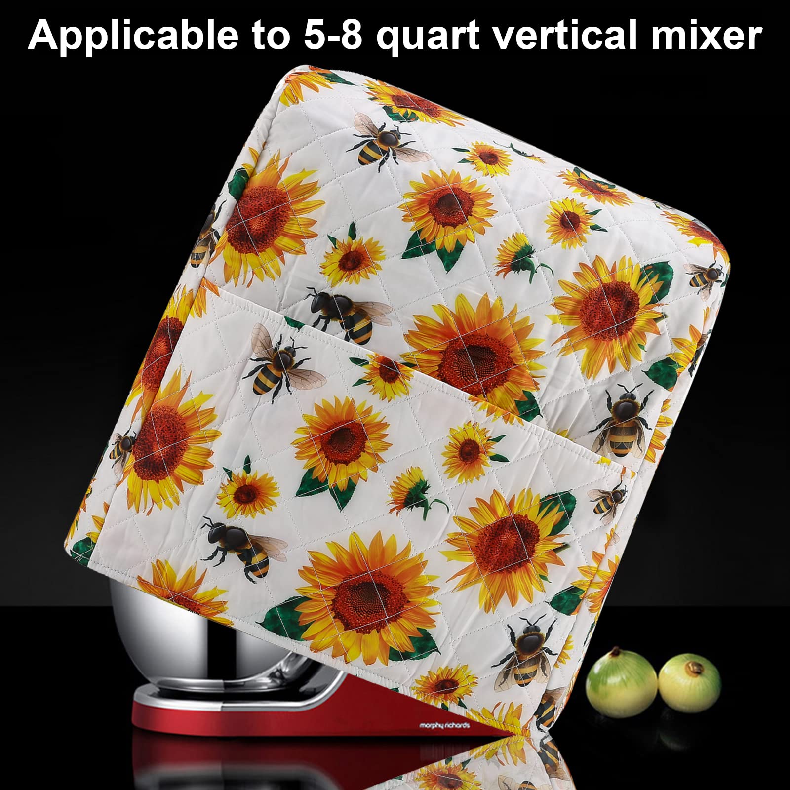 Sunflower Mixer Cover for KitchenAid 5-8Qt - Spring Kitchen Decor