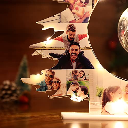 Custom Photo Christmas Tree Lights - Personalized LED Lamp with 15 Photos, USB-Powered Night Light for Holiday Decor, Wedding & Party - Perfect for Christmas Tree, Bedroom, Nursery & Gift Giving