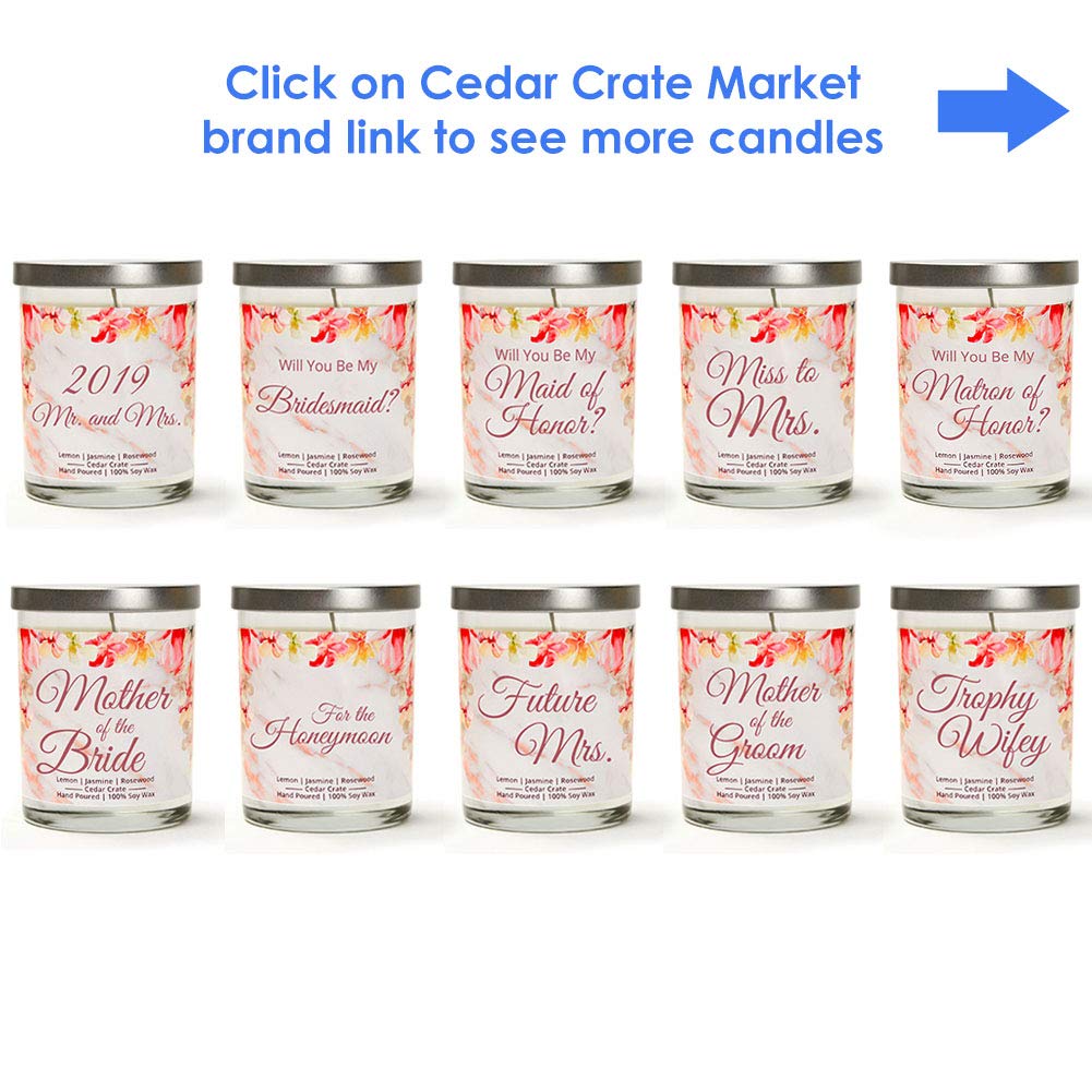 Luxury Scented Soy Candle for Brides - Perfect Engagement Gift, Wedding Day Decor & Bridal Shower Present | Romantic Home Fragrance for Bachelorette Parties & Newlyweds | Handmade in USA