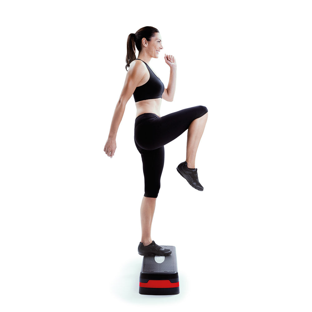 66Fit Adjustable Aerobic Step Platform - 3 Height Levels for Home Workouts, Cardio & Fitness Training - Perfect for Step Aerobics, HIIT & Strength Exercises