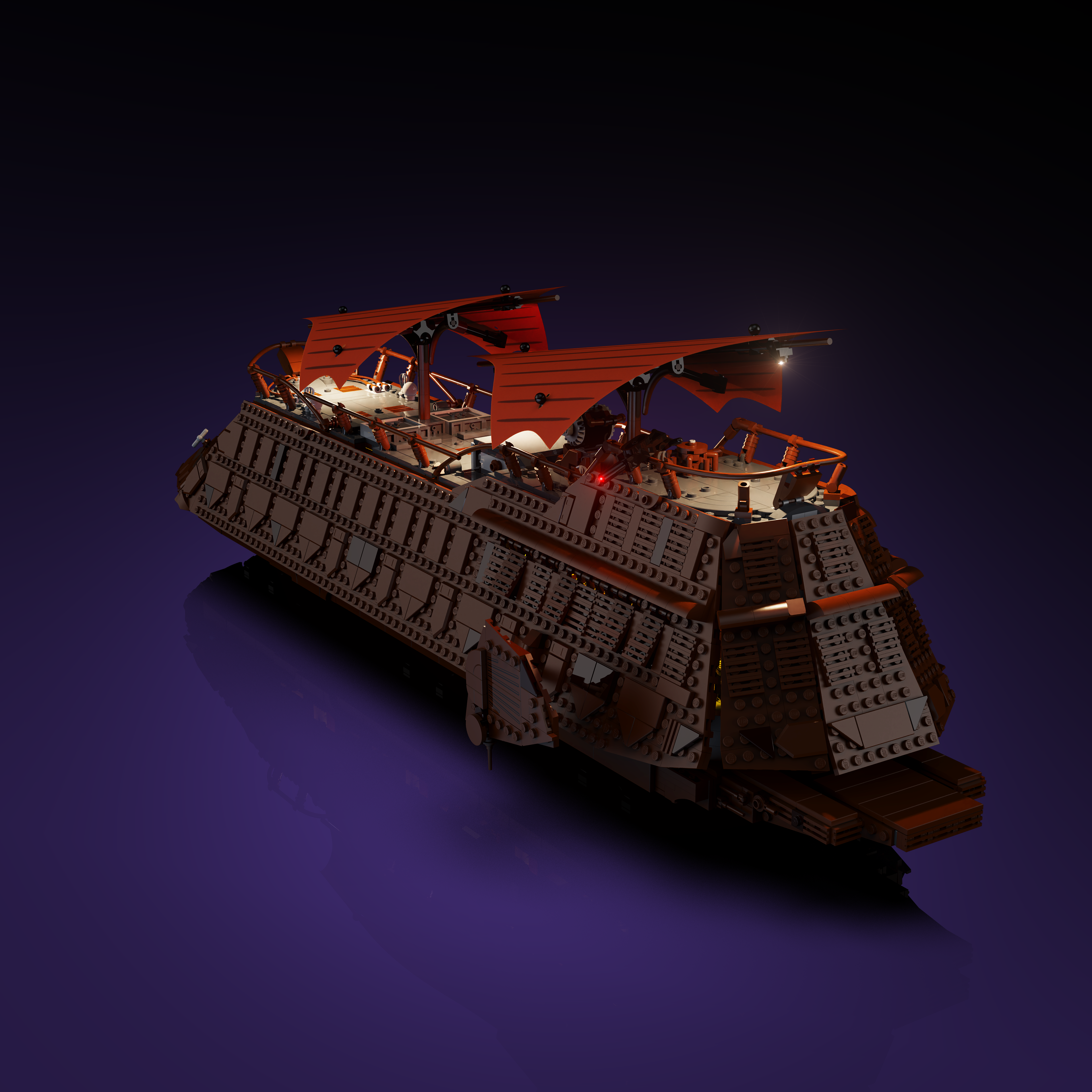 LEGO® Jabba's Sail Barge #75397 Light Kit - DIY Lighting Set for Star Wars Collectors | Perfect for Display & Nighttime Showcase