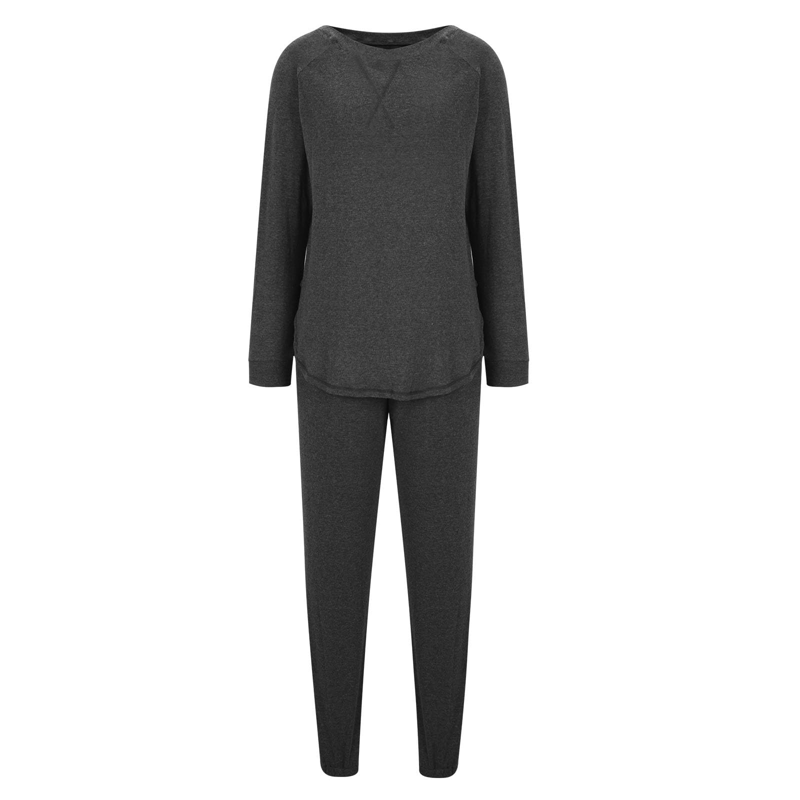 Women's 2-Piece Lounge Set - Long Sleeve Pullover Sweatshirt & Jogger Pants Comfy Tracksuit Outfit | Perfect for Yoga, Home Relaxing & Casual Wear