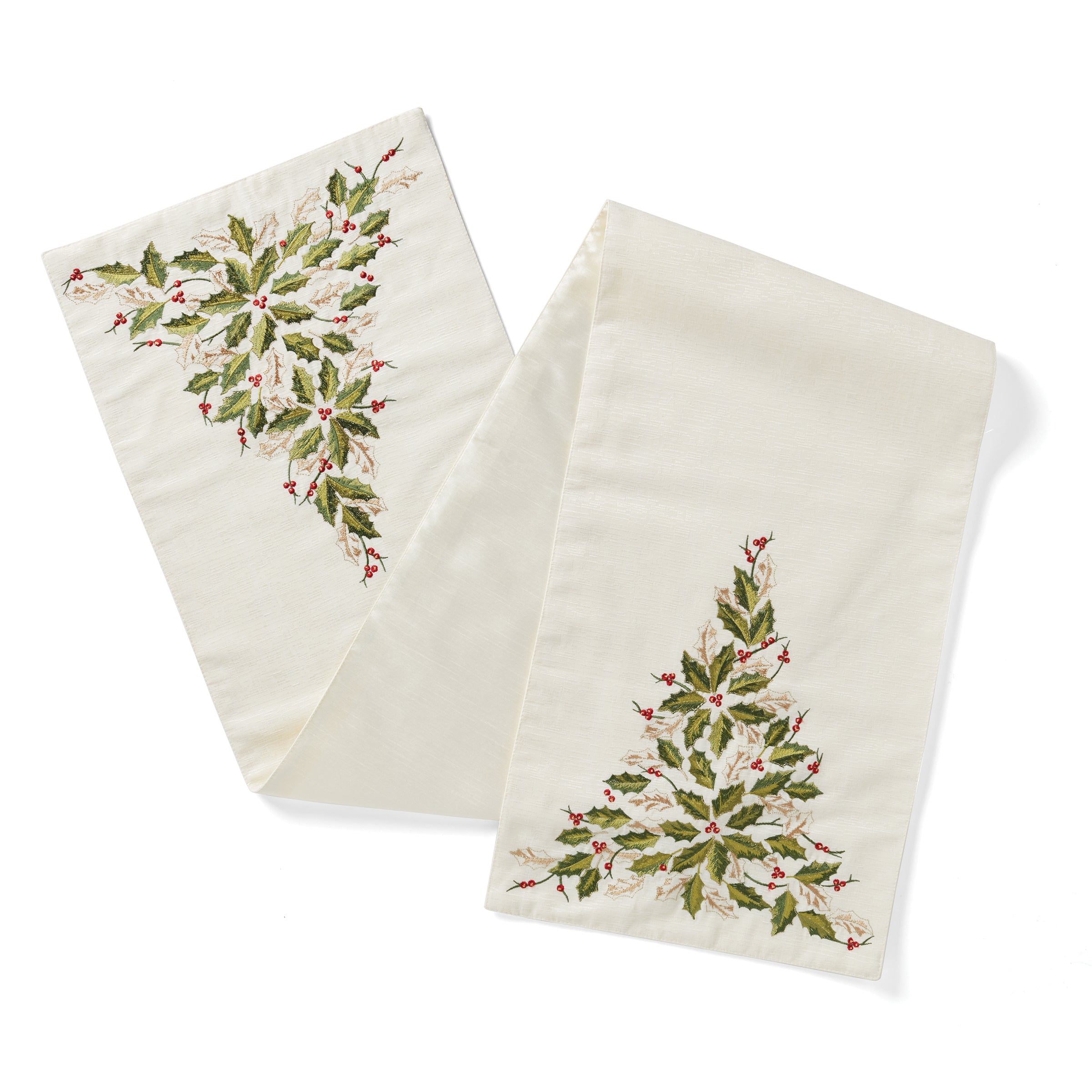 Festive Holiday Tree Table Runner - Christmas Dining Decor for Holiday Parties & Family Gatherings