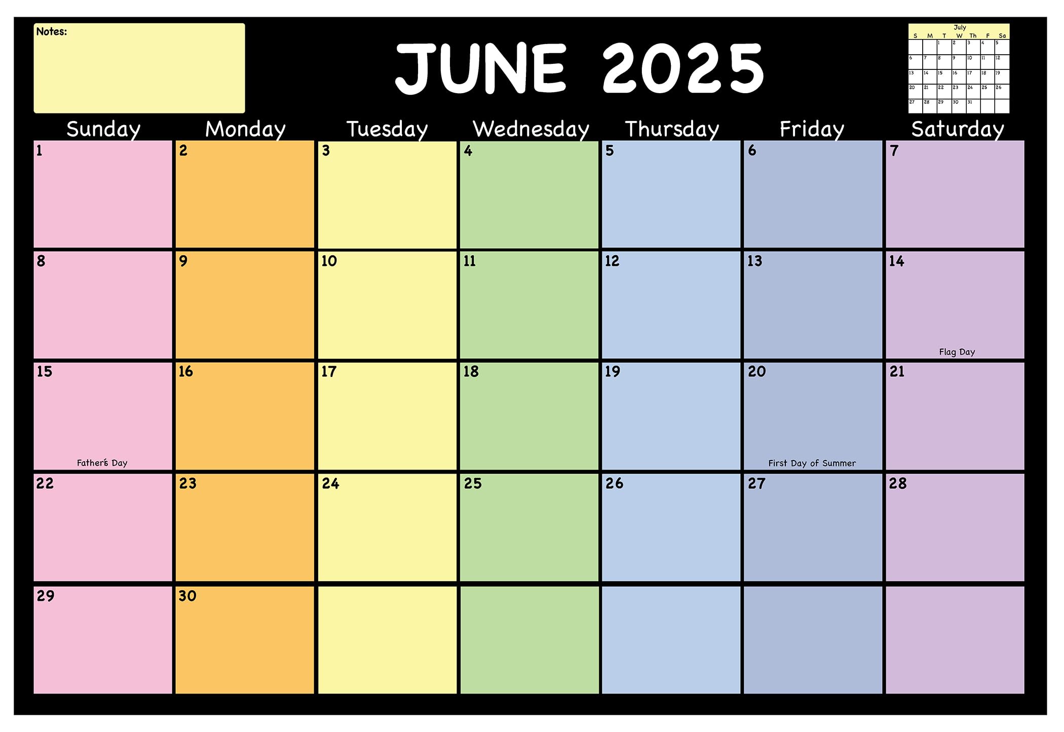 Set of 2 Chalkboard Design 2024-2025 Academic Year Wall & Desk Calendars (August 2024-July 2025) - 13
