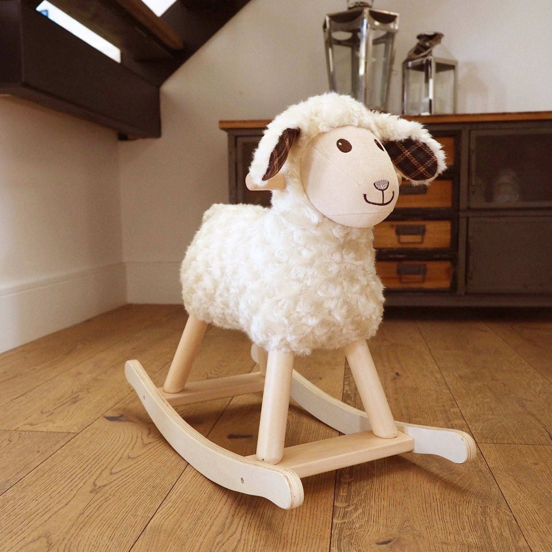 Lambert Rocking Sheep - Soft Plush Rocking Toy for Babies & Toddlers | Cute Nursery Decor & Soothing Baby Gift | Perfect for Playtime, Bedtime & Nursery Room Decor