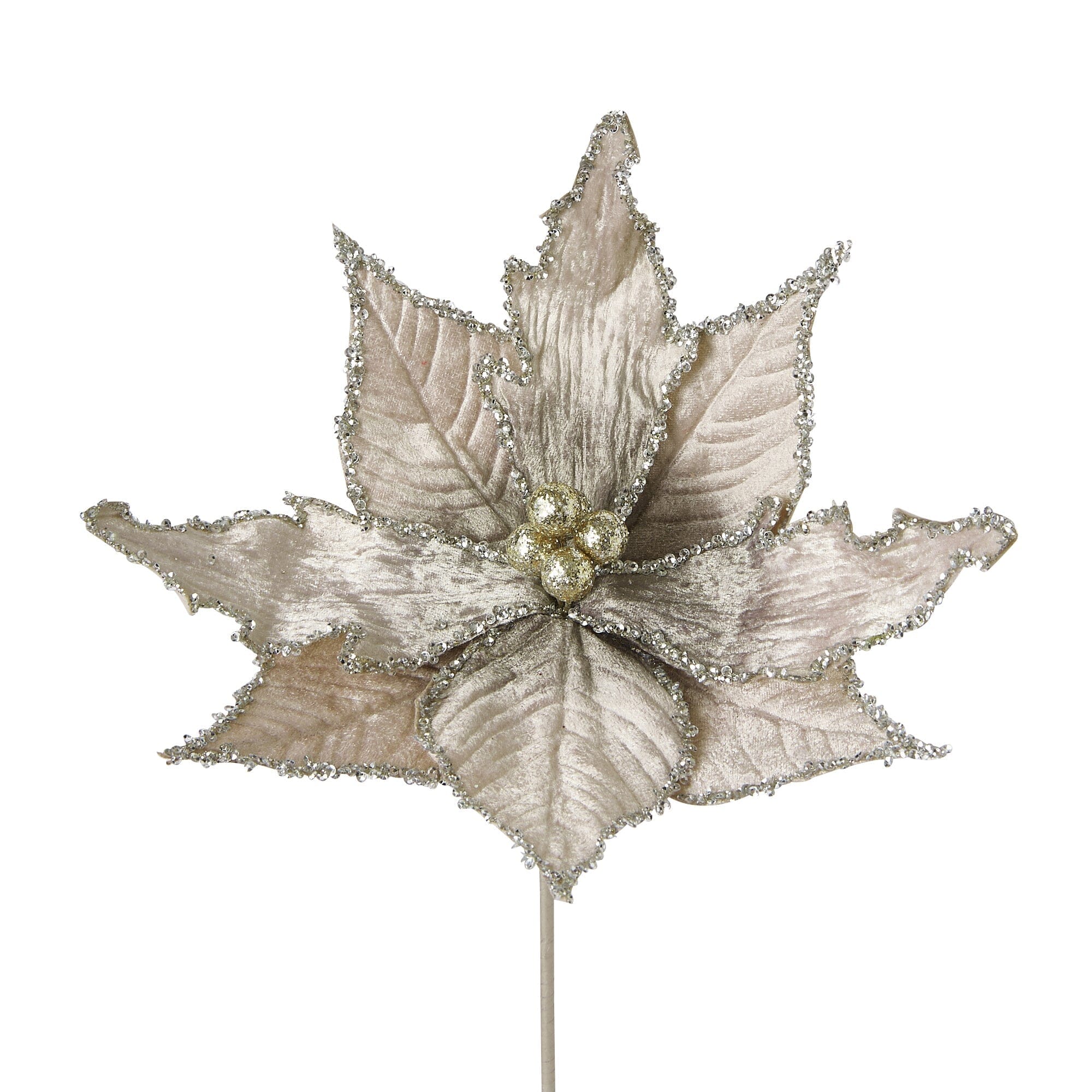 Velvet Flower Ivory Artificial Plants - Realistic Faux Floral Decor for Home, Office, Wedding & Event Centerpieces