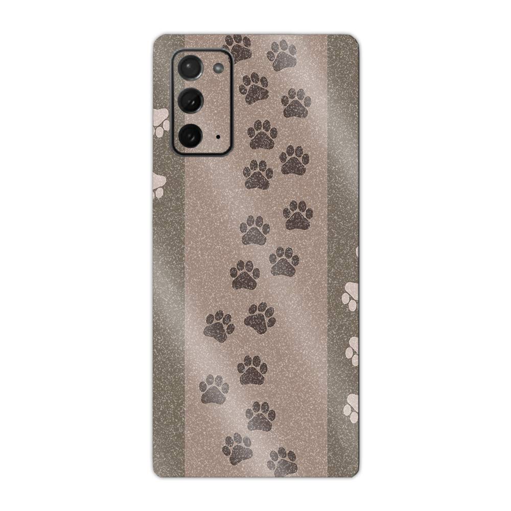 MightySkins Glossy Glitter Skin Cover for Samsung Galaxy Note 20 5G - Paw Prints Design | Scratch-Resistant Protective Case with Durable High-Gloss Finish | Easy to Apply & Remove, Customizable Style | Made in USA | Perfect for Daily Use, Travel, and Personalizing Your Phone