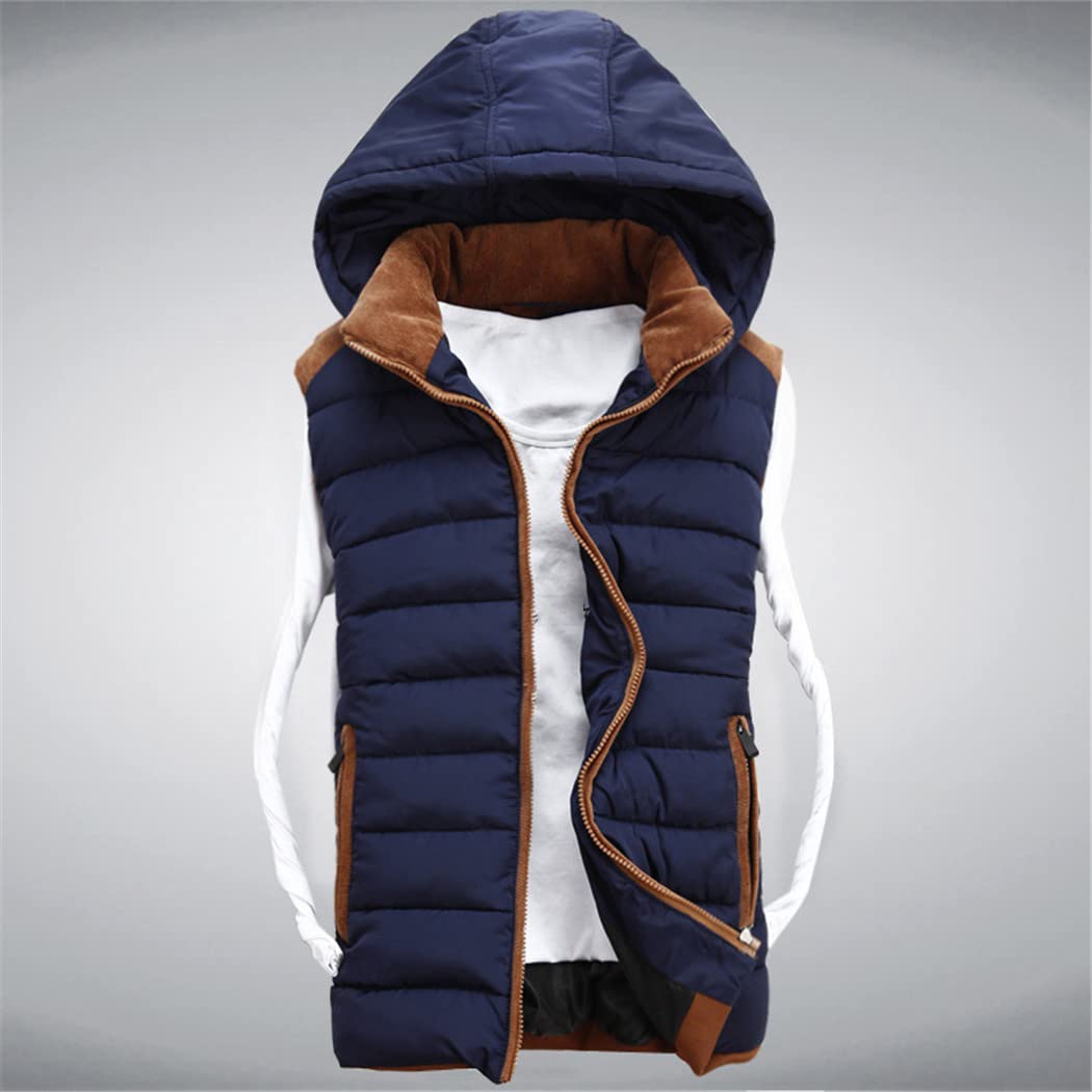 Men's Hooded Waistcoat Vest - Sleeveless Winter Jacket for Men in Multiple Colors | Outdoor Activities, Casual Wear & Layering