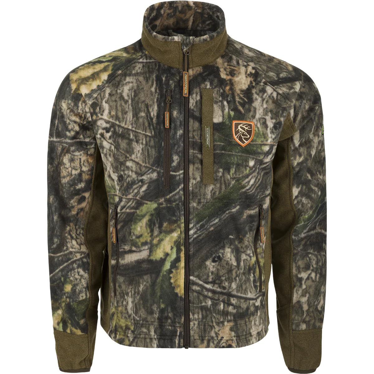 Drake Waterfowl Men's Windproof Layering Jacket with Agion Active Technology - XL Size in Mossy Oak Bottomland Camo - Perfect for Hunting, Outdoor Adventures & Cold Weather Activities