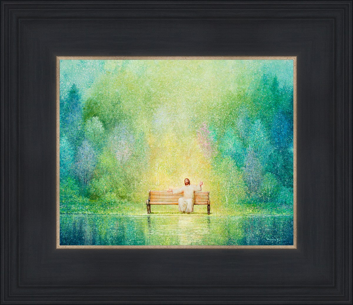 Come Unto Me and I Will Give You Rest - Inspirational Christian Wall Art for Home Decor & Church - Perfect for Bedroom, Living Room & Office