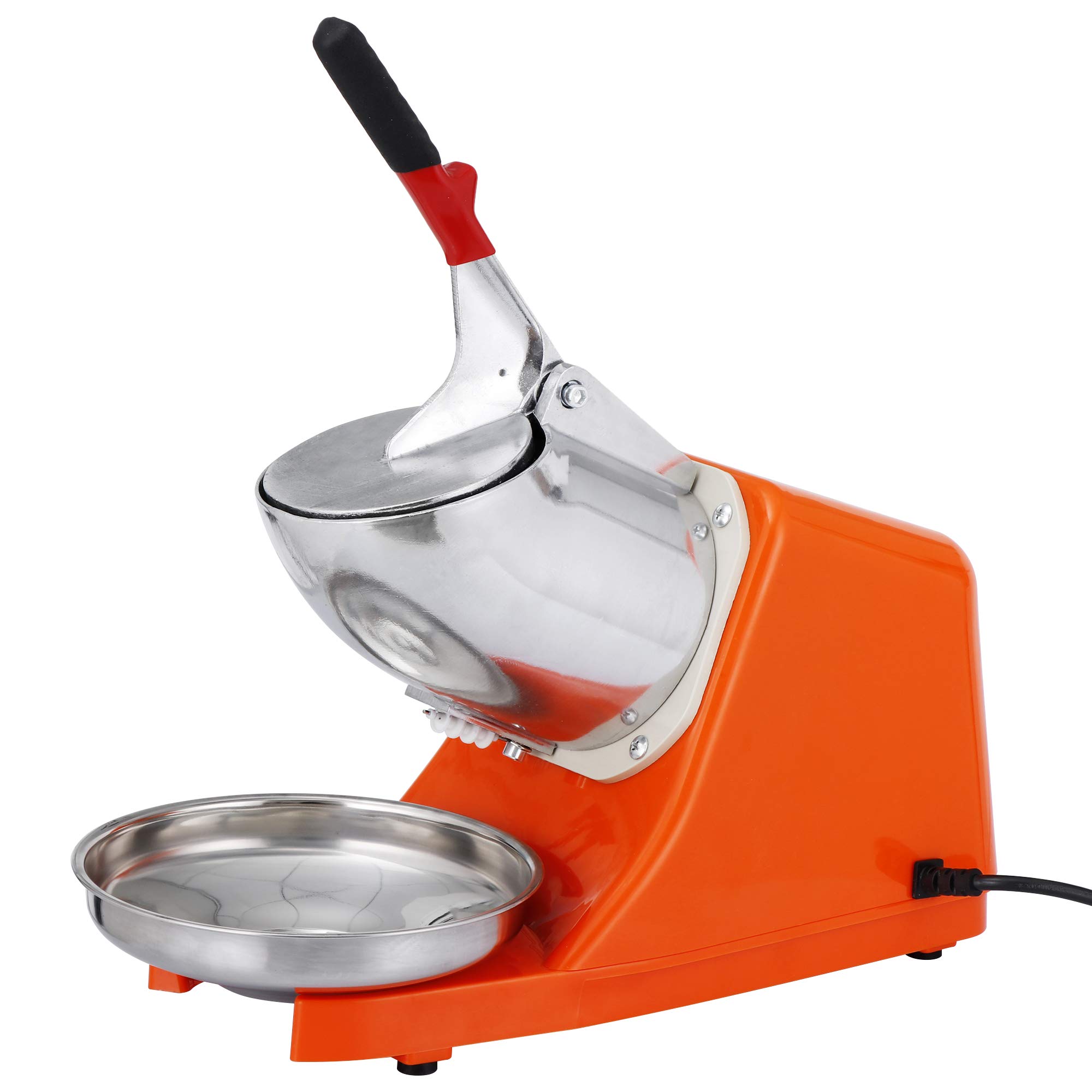Electric Ice Shaver Machine 300W - Commercial & Home Use Stainless Steel Ice Crusher for Snow Cones, Cocktails & Slushies - Perfect for Parties, Bars & Restaurants