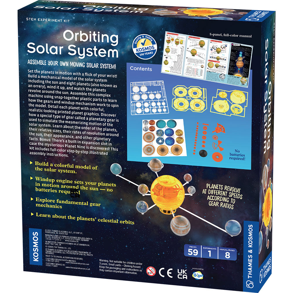 Orbiting Solar System Model Kit - STEM Educational Toy for Kids - Explore Planets & Space Science - Perfect for Classroom & Home Learning Activities