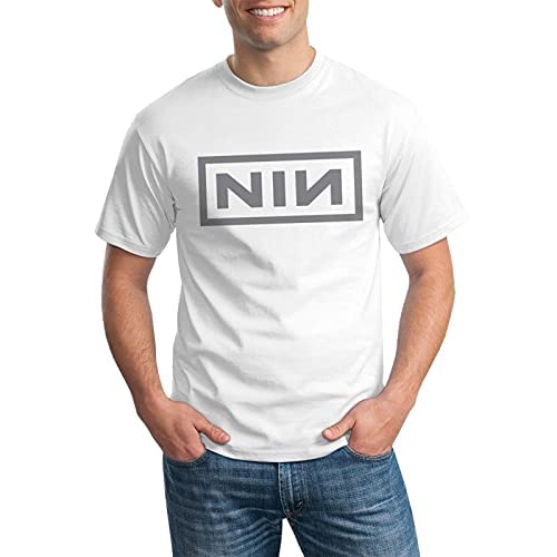 Vintage Nine Inch Nails Band T-Shirt for Men - Soft Cotton Graphic Tee with Classic Rock Letter Design | Perfect for Concerts, Music Festivals & Casual Wear