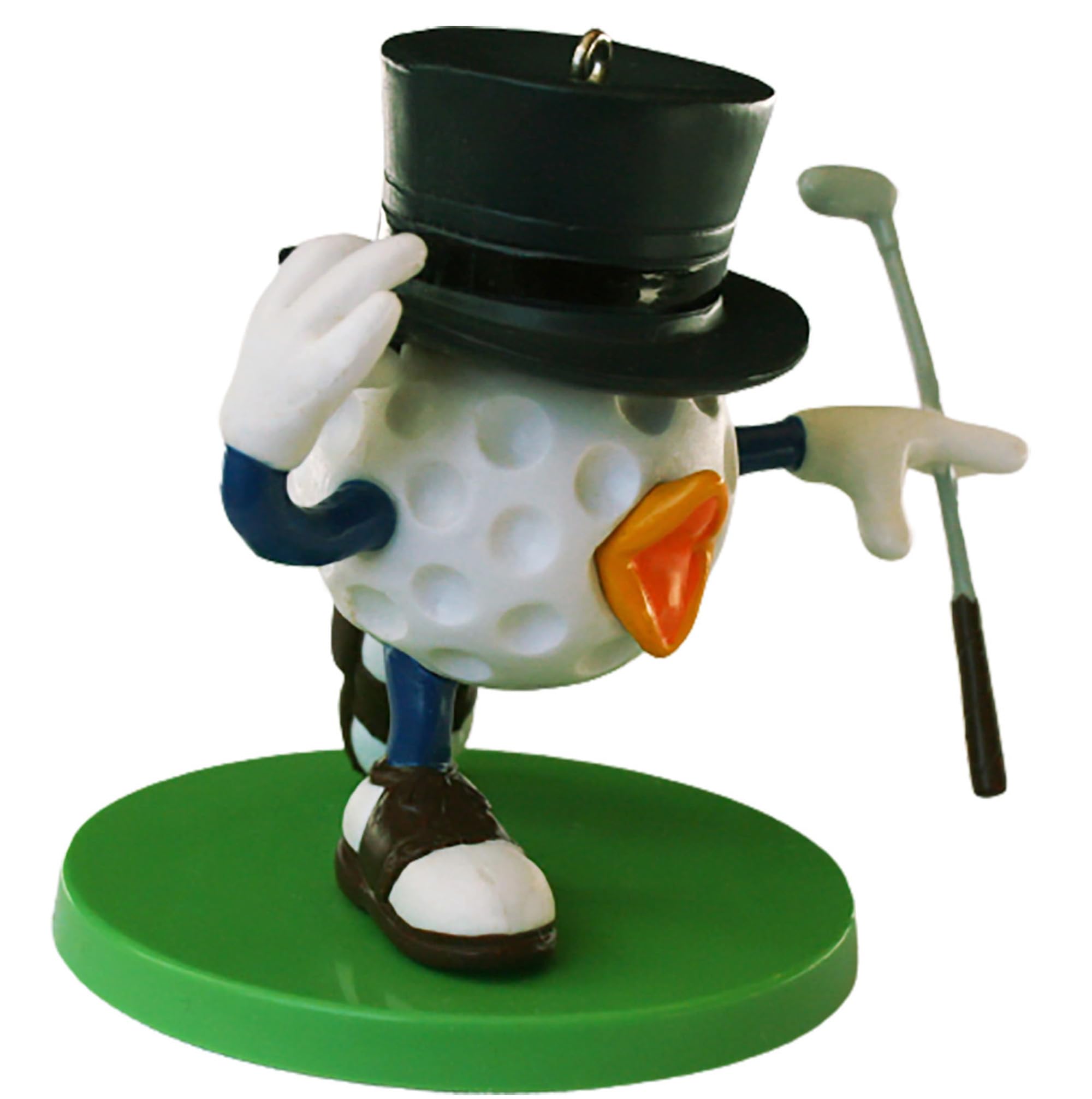 Golf Ball Christmas Tree Ornament - Birdie Figurine Holiday Decor for Golf Lovers | Perfect Golf-Themed Gift for Xmas Tree & Office Decor