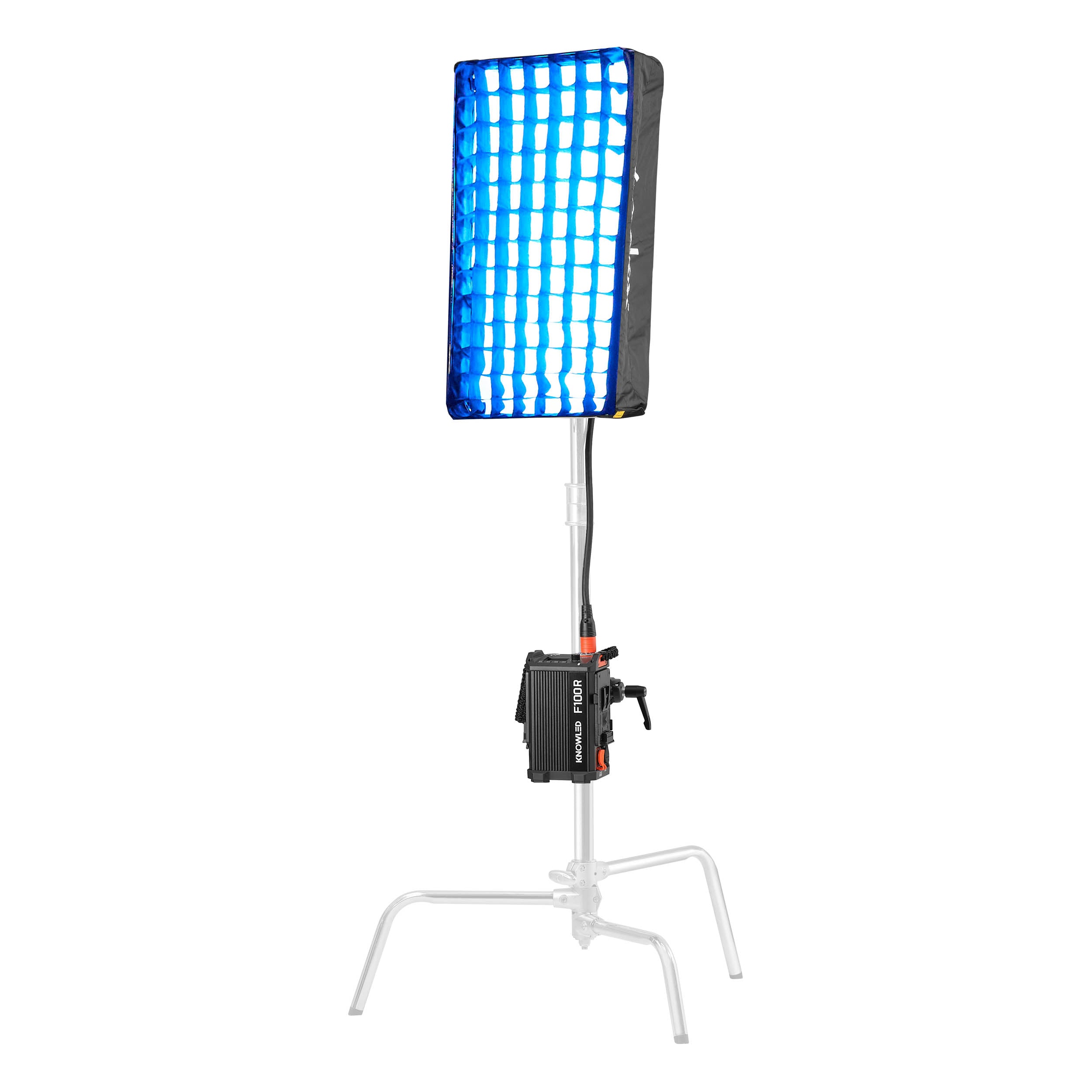 KNOWLED F100R 1x2 Feet IP54 Waterproof Flexible RGB Cine LED Mat Panel - Professional Video Lighting for Film, Photography & Studio Production