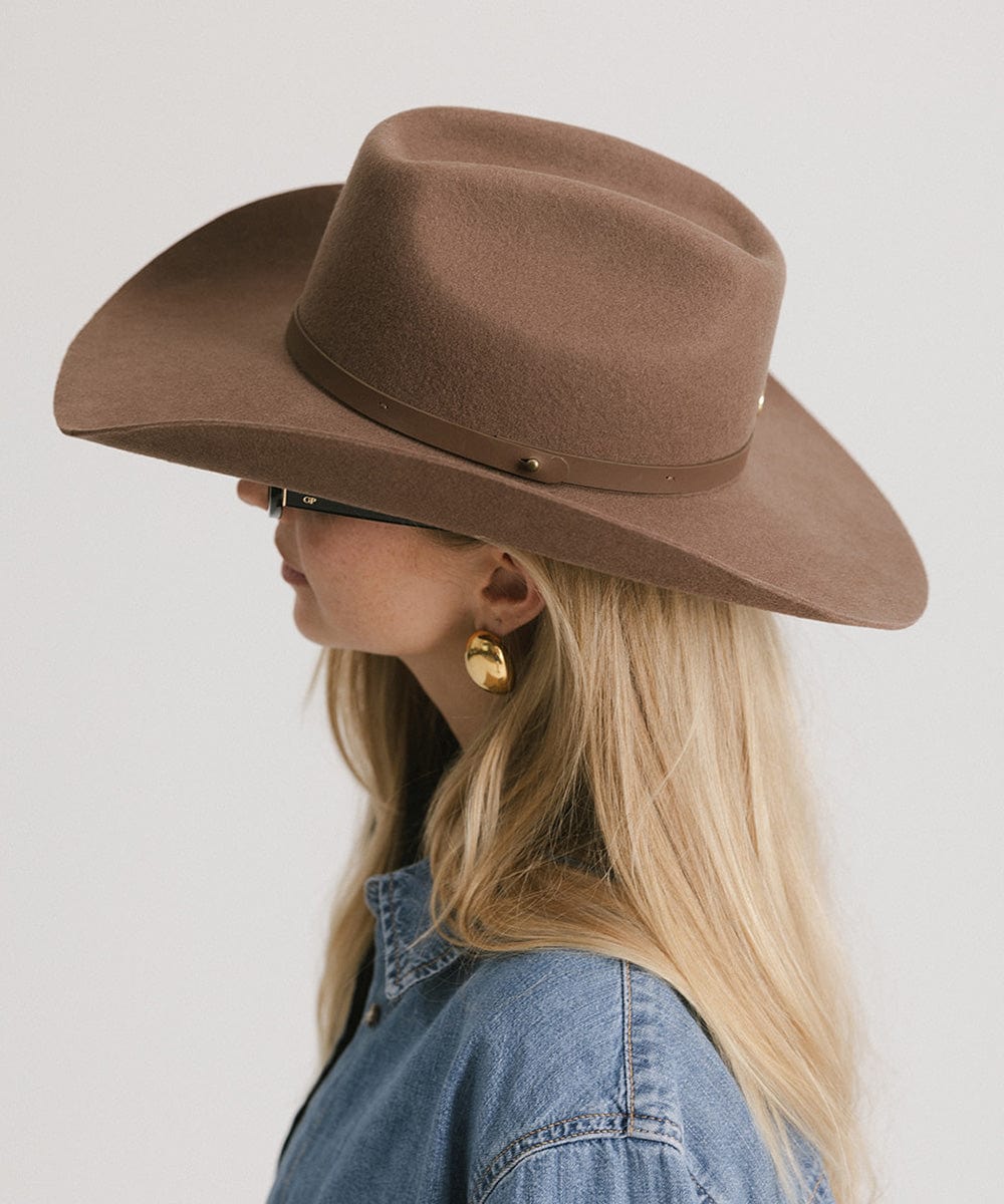Shane Genuine Leather Cowboy Hat for Men & Women - Western Rodeo Style Sun Protection - Perfect for Country Music Festivals, Rodeos & Outdoor Adventures