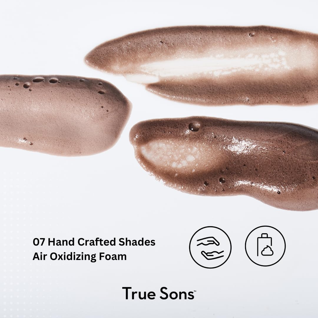 True Sons Men's Hair Dye - Light Brown Grey Coverage | Instant Root Touch Up & Beard Color Kit (1.75oz, 4-6 Uses) | Natural Looking Hair Color for Men | Perfect for Home Use, Travel & Quick Touch-Ups