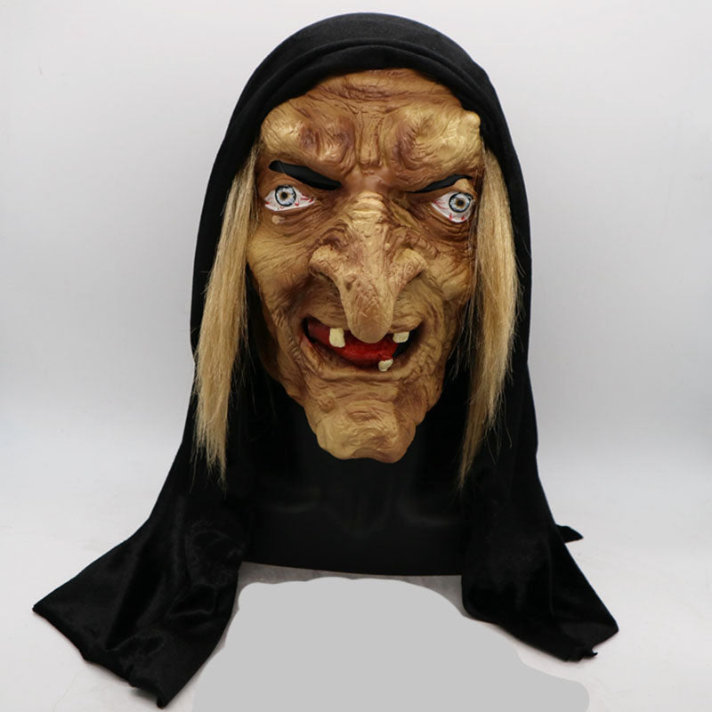 Scary Witch Mask for Halloween - Realistic Latex Costume Accessory for Adults & Kids - Perfect for Trick or Treating, Cosplay & Spooky Parties