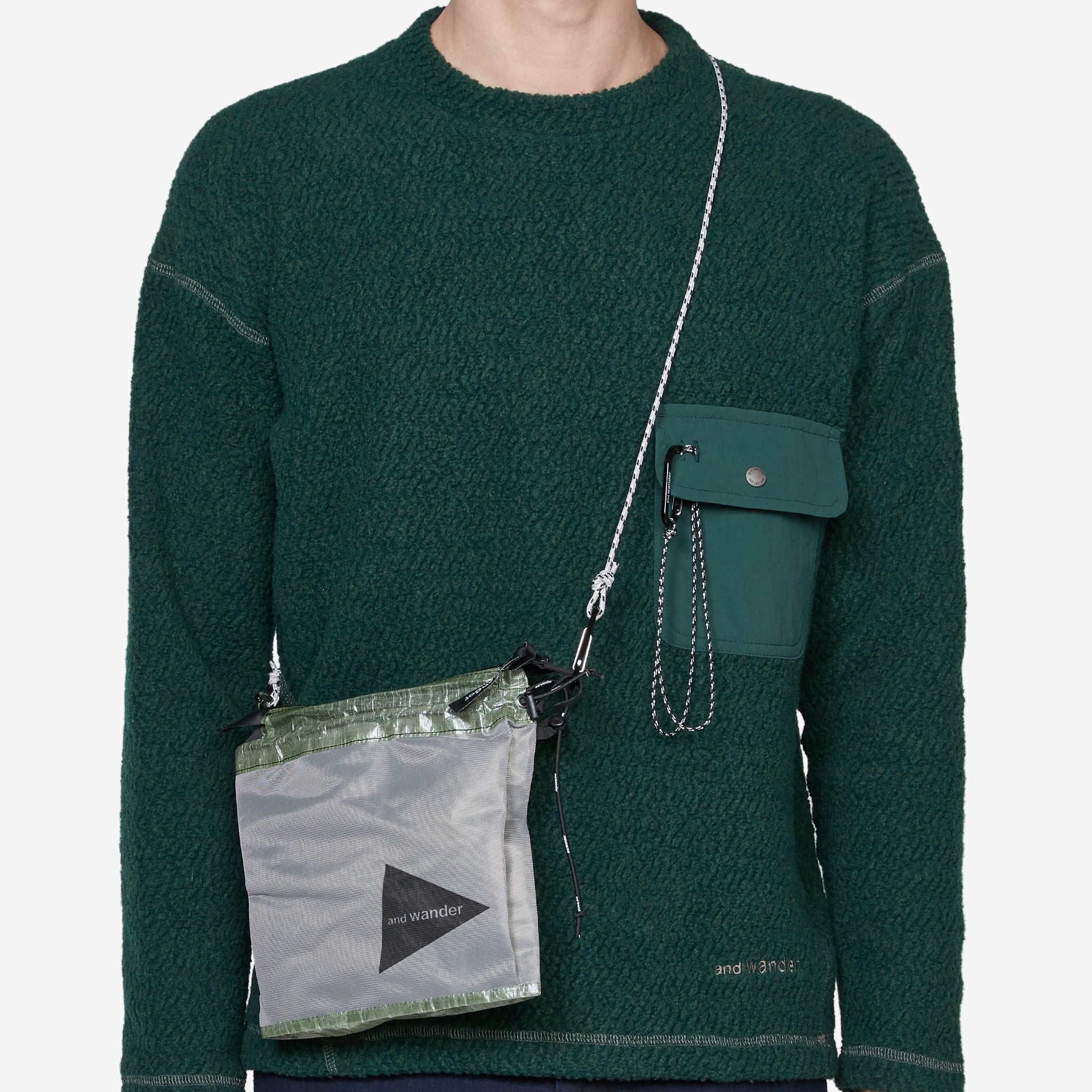 AW24 Dyneema® Crossbody Bag - Lightweight & Waterproof Green Sling Bag for Outdoor, Travel & Everyday Use