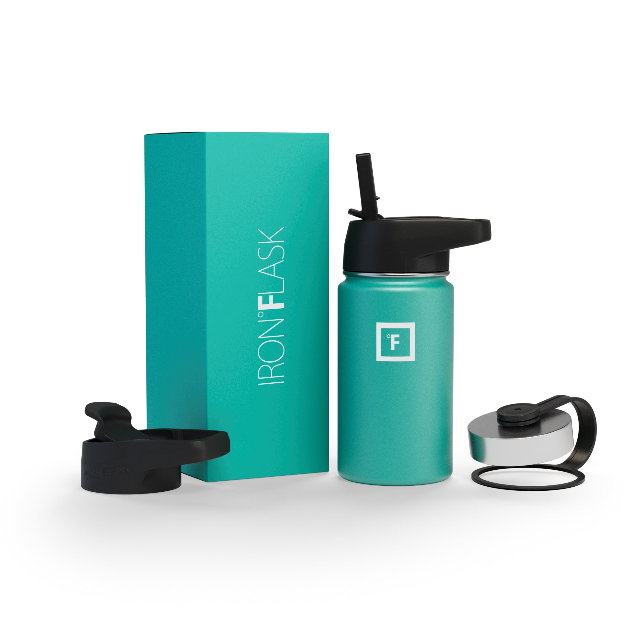 14 Oz Wide Mouth Water Bottle with Straw Lid - Leakproof & BPA Free - Perfect for Gym, Hiking, Travel & Everyday Hydration