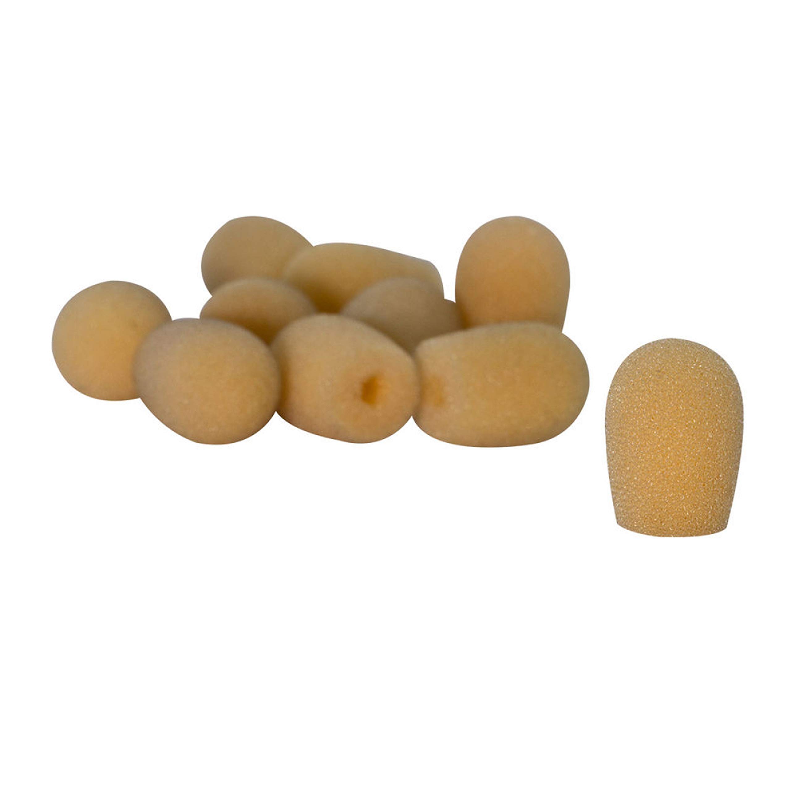 OnStage ASWS20N10 Tan Windscreens for Headset Microphones - 10 Pack - Perfect for Podcasting, Live Streaming & Professional Audio Recording