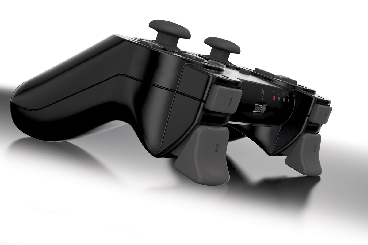 Original PlayStation 3 Dual Trigger Controller Accessories - Black (Germany Edition) | Replacement Triggers for PS3 Controllers | Perfect for Gaming, Repair & Customization