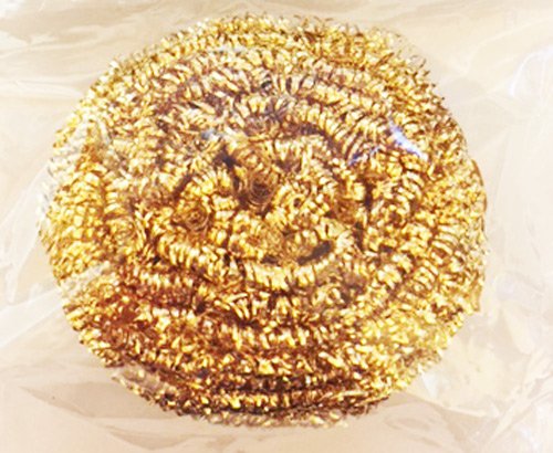 JA-50-B Replacement Brass Mesh Wire Cleaning Ball - Durable Scrubber for Pots, Pans & Grill Grates - Perfect for Kitchen, Camping & Outdoor Cooking