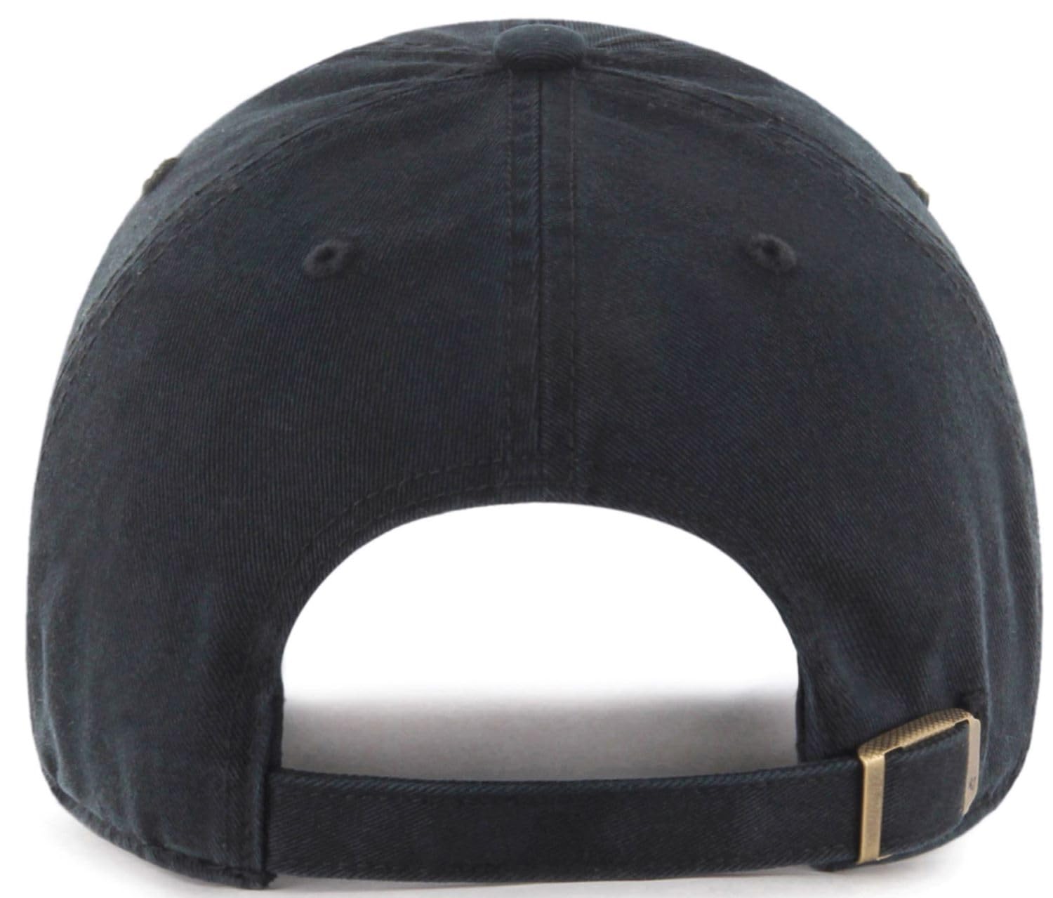 47 Clean Up NHL Vintage Shield Logo Adjustable Snapback Hat - Black for Hockey Fans & Streetwear Fashion