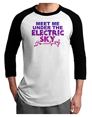 TooLoud Electric Sky Color Adult Raglan Shirt - Trendy Graphic Tee for Men & Women - Perfect for Concerts, Festivals & Casual Wear