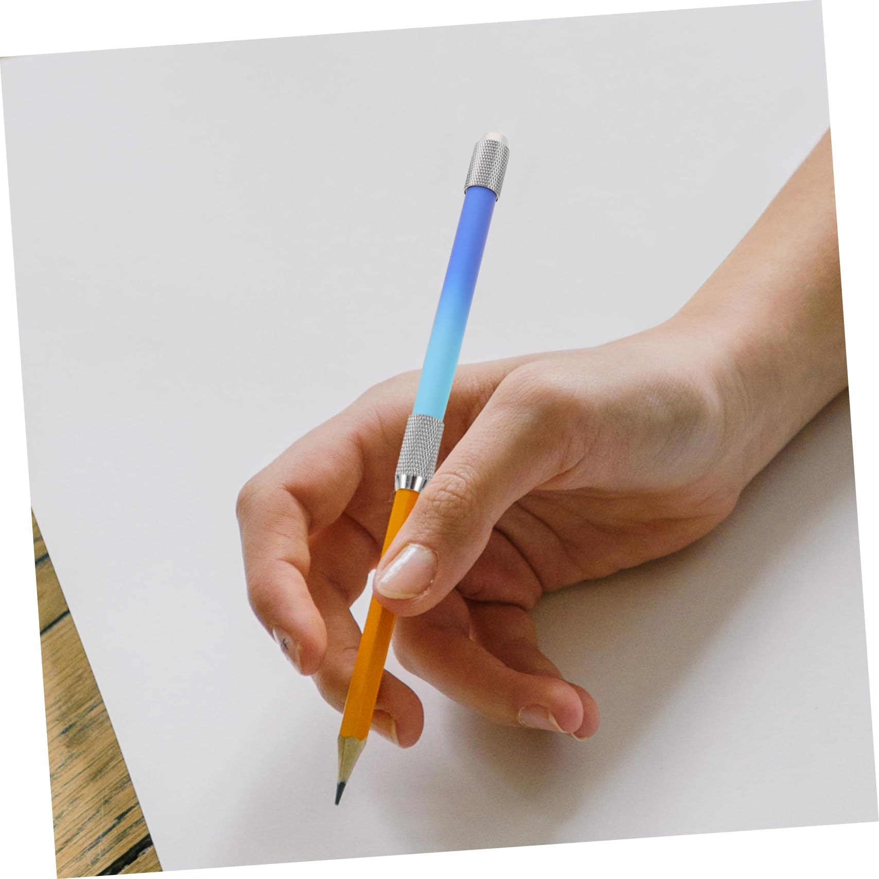 SEWOART Metal Pencil Extenders - 5 Pack Premium Pencil Sharpeners for Artists, Students & Office Use - Durable School & Drawing Supplies for Sketching, Writing & Classroom Essentials