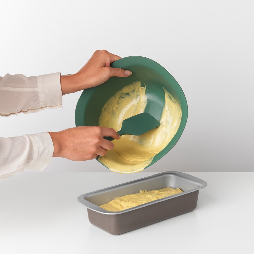 Premium Silicone Baking Spatula with Scraper - Heat Resistant, Non-Stick, Dishwasher Safe - Perfect for Mixing, Spreading, and Scraping Dough, Batter, and Frosting