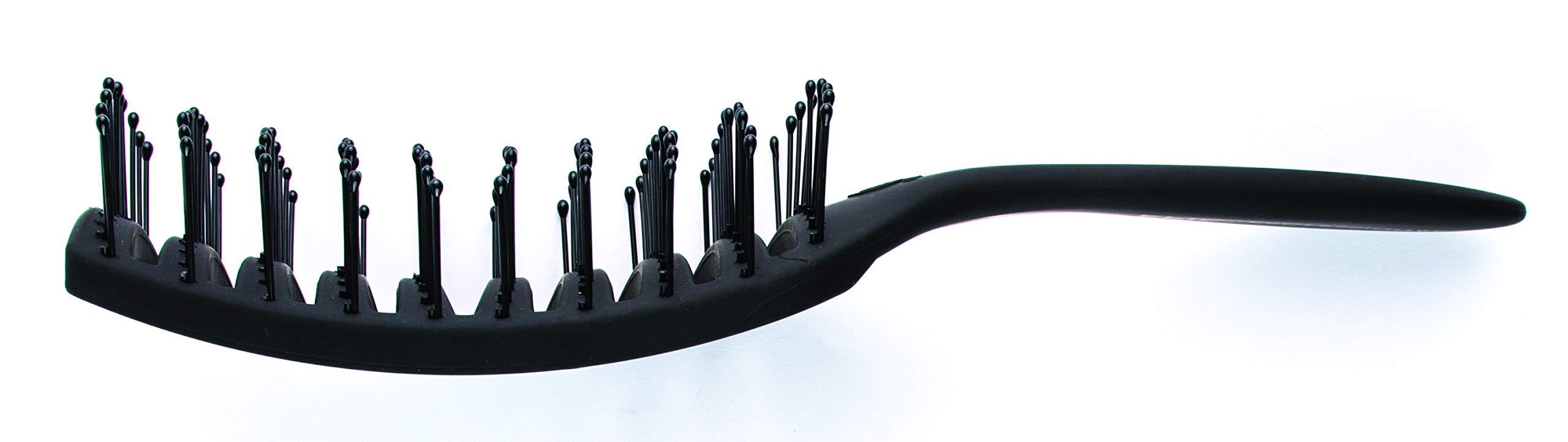 Professional Quick Dry Hair Brush - Ultra Lightweight & Ergonomic Design for Fast Blow Drying - Perfect for Salons, Home Use & Travel (Black)