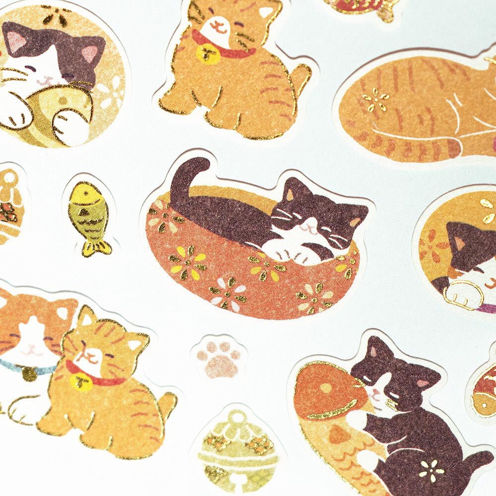 Japanese Style Animal Stickers for Scrapbooking, Journaling, and DIY Crafts - Cute Kawaii Decals for Planners, Laptops, and Water Bottles