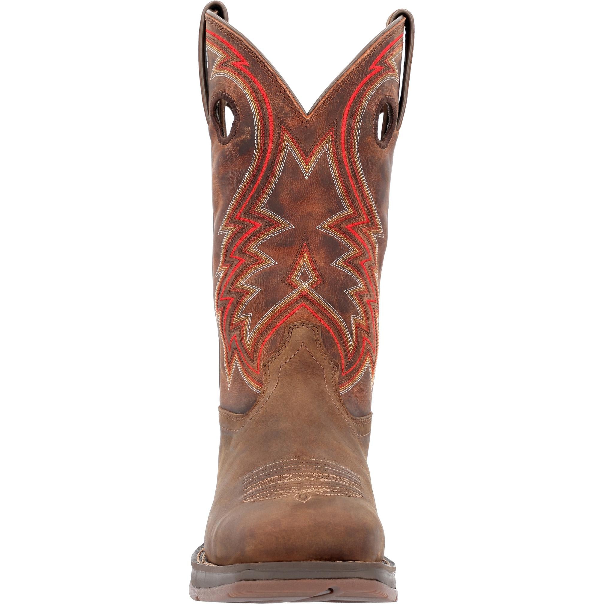 Durango Men's Rebel S 12 Inch Western Boot - Brown Leather Cowboy Boots for Men - Perfect for Rodeo, Country Dancing & Outdoor Work