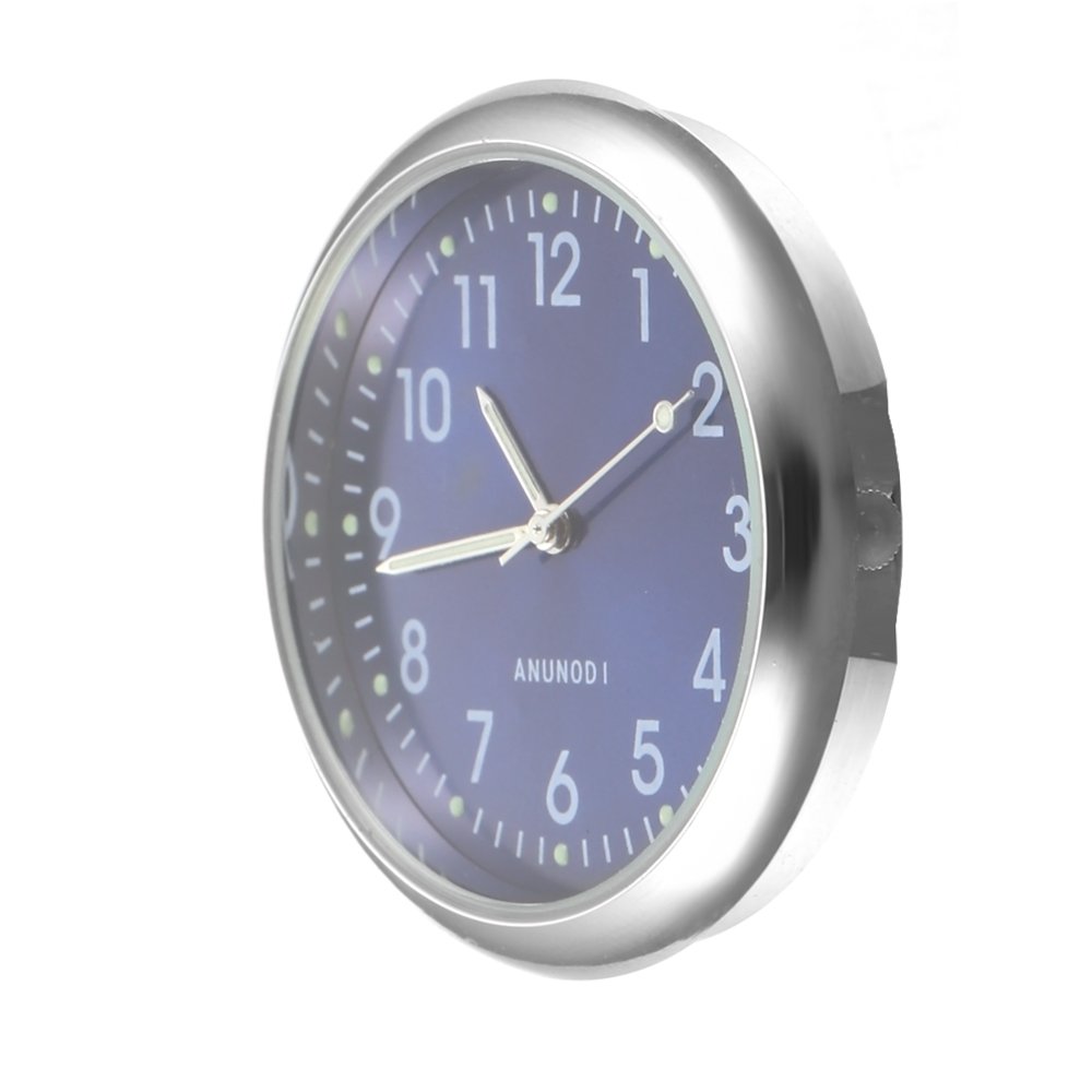 1.6'' Large LCD Display Stick-On Digital Car Clock - Blue | Dashboard & Air Vent Mount | Perfect for Home, Office & Vehicle Use | Auto Accessory Gift Idea