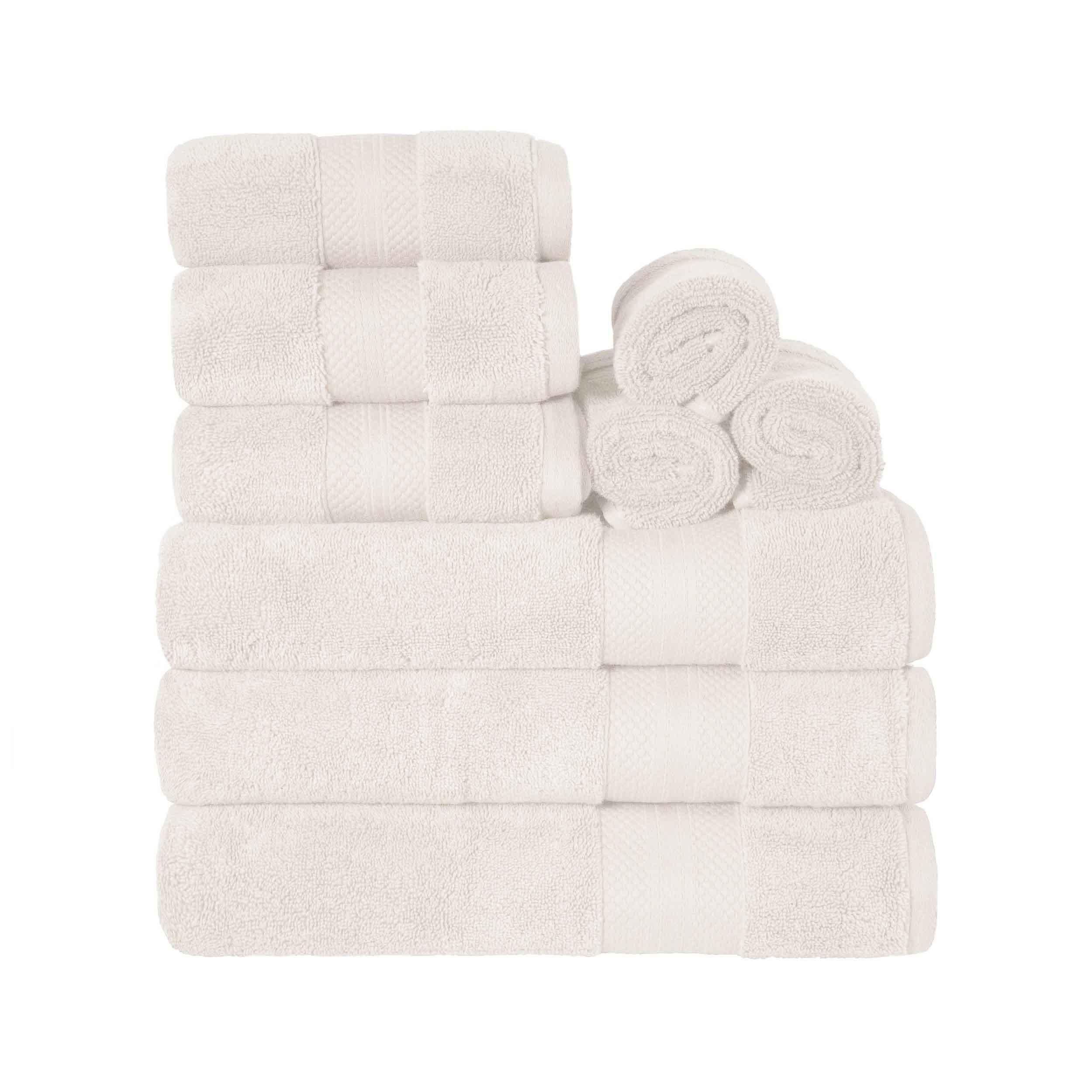 Premium 9-Piece Ultra Plush Turkish Cotton Towel Set - Highly Absorbent, Soft & Luxurious Bath Towels for Spa, Hotel, and Home Use