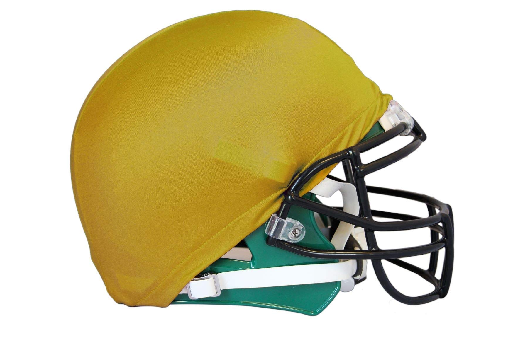 TAG Football Helmet Covers - 12 Pack Gold - Elastic Rubber Band for Secure Fit - Perfect for Scrimmages, Practices, Pre-Season & Game Days - Ideal for Team Sports, Youth Leagues & Football Training