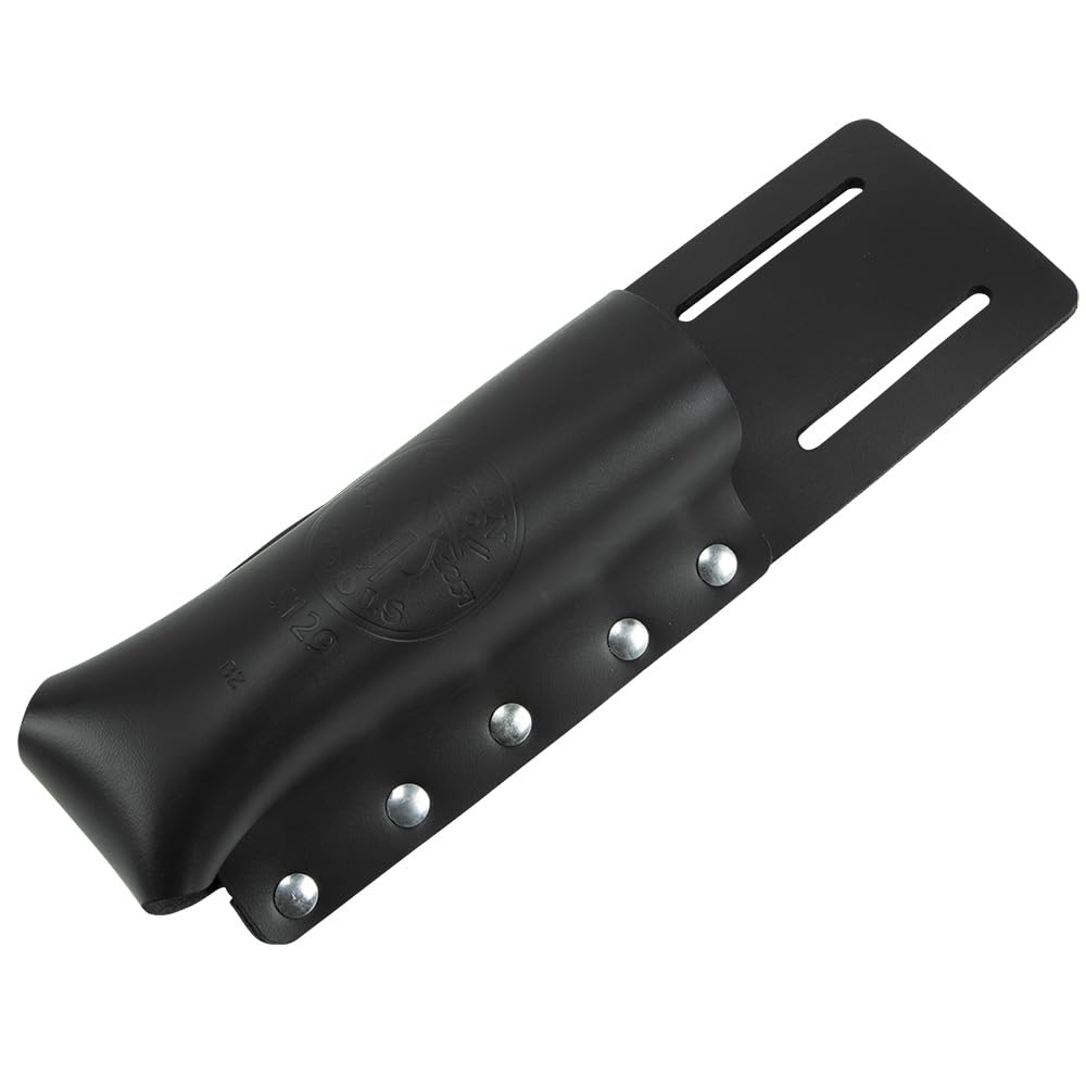 Klein Tools 5129 Flashlight Holder for Tool Belts - Heavy Duty Belt Clip for Work Lights - Perfect for Electricians, Construction Workers & DIY Projects