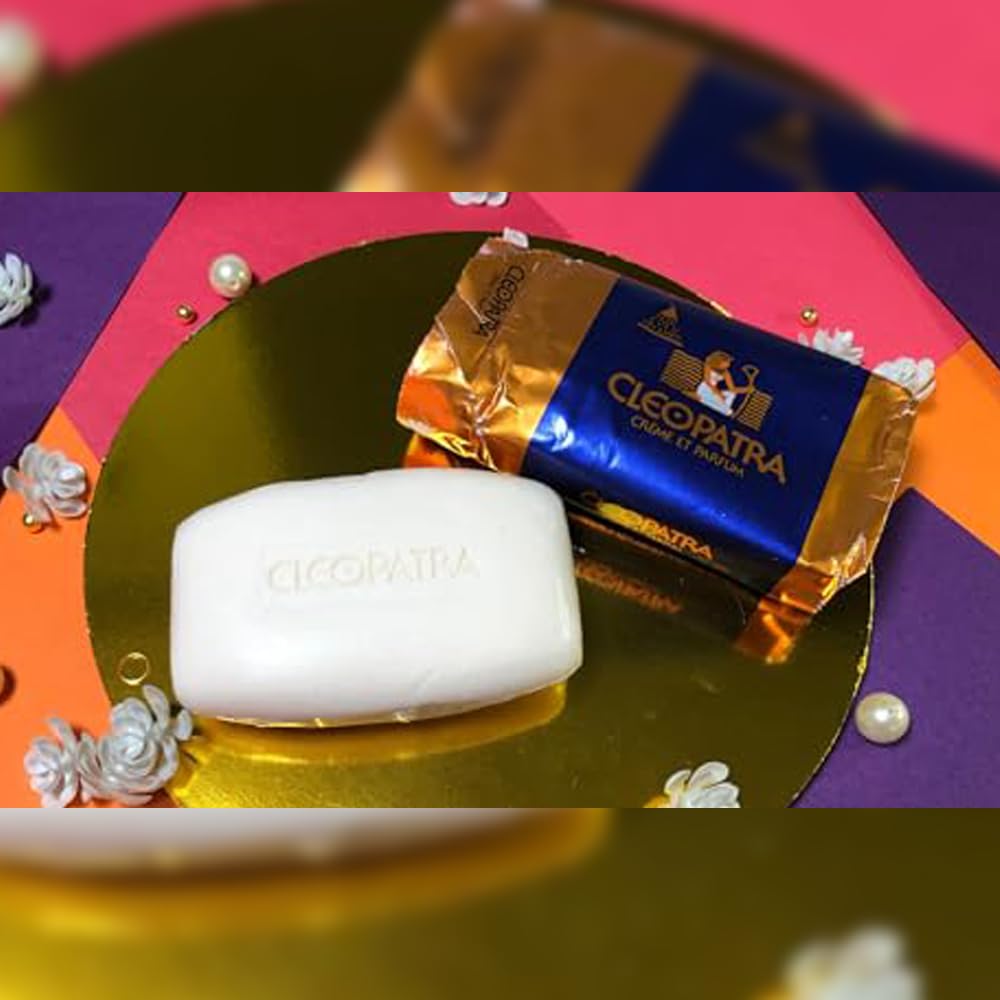 RSINC SOAP - Cleopatra Beauty Cream Soap Pack 6x120g for Radiant Skin | Queen's Essence Royal Silk Soap with Golden Glow | Luxurious Bath & Body Care Gift Set | Perfect for Spa Day, Self-Care Routine & Royal Pampering Experience