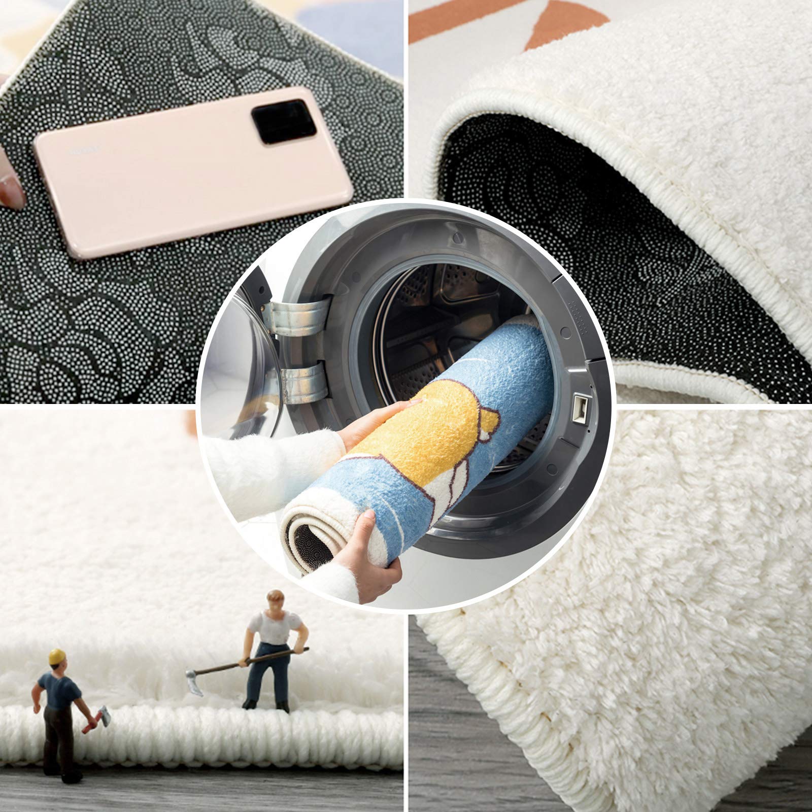 Non-Slip Anti-Fatigue Kitchen Mats Set of 2 - Cartoon Chef Design Cushioned Floor Rugs for Standing Comfort, Absorbent Plush Doormats for Bedroom & Bathroom - Perfect for Kitchens, Offices, and High-Traffic Areas