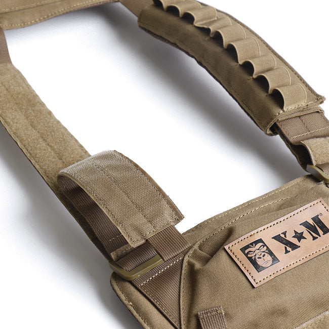 XM FITNESS Tactical Weighted Vest 14lbs - Adjustable Weight Training Vest for CrossFit, Running & Strength Training - Perfect for Home Workouts, Outdoor Fitness & Military Training