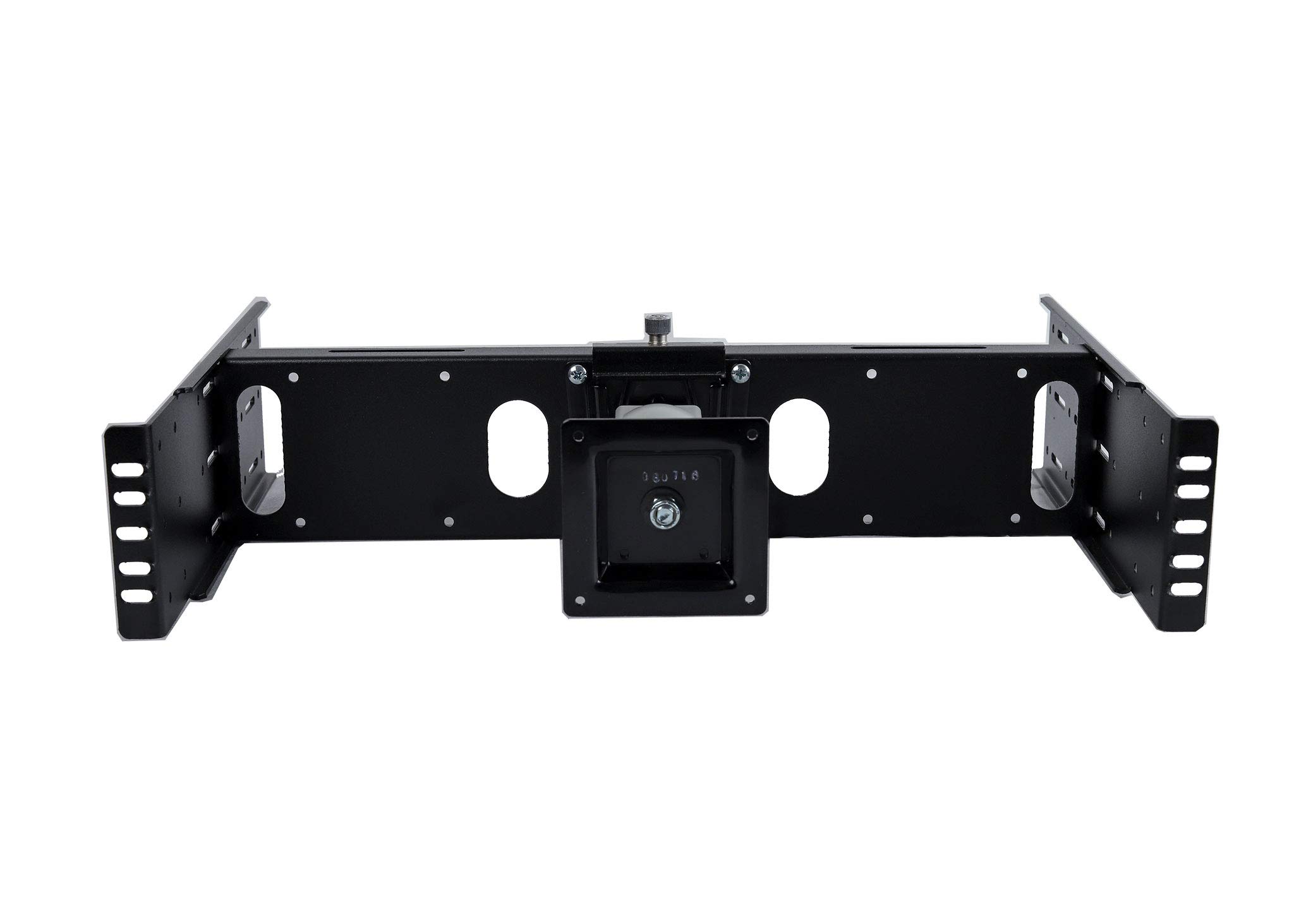 RLCD-FRAME2BK12-K2 VESA Mount LCD Monitor/TV Rack Adapter Kit - Compatible with 15-24 Inch Screens & Intel NUC Mini PC - Fits 2/4 Post 19