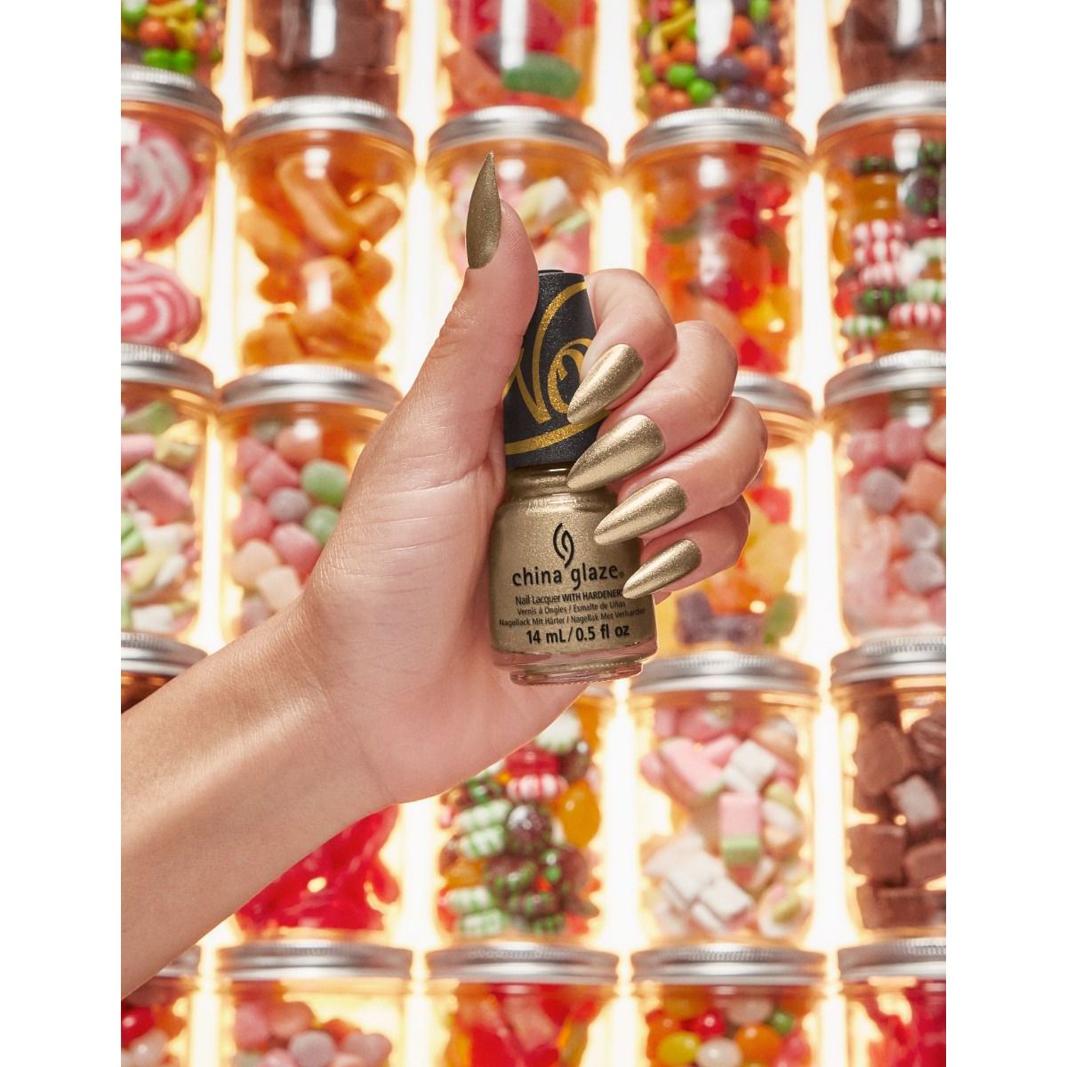 China Glaze Wonka Nail Polish 0.5 oz #82946 - Vibrant Candy-Inspired Colors for Manicures & Pedicures | Perfect for Parties, Holidays & Everyday Wear