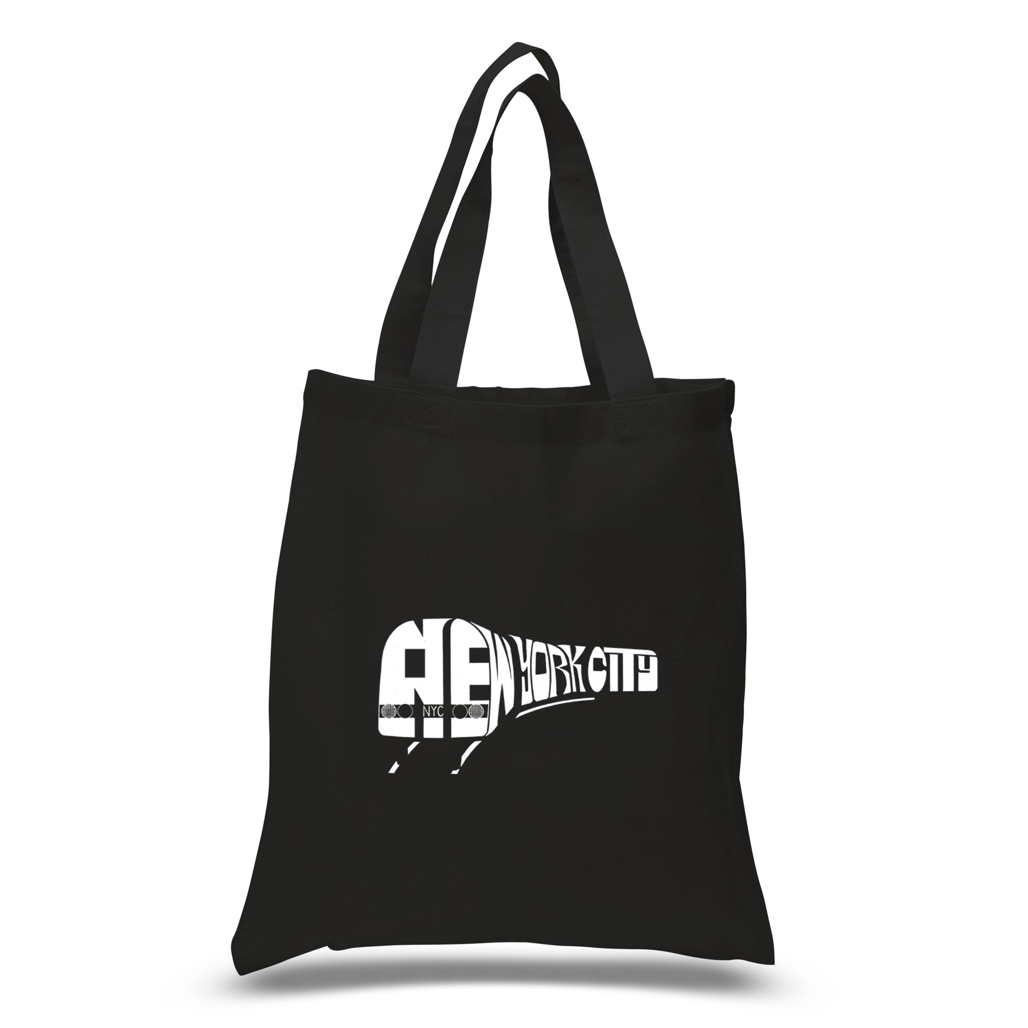 LA Pop Art Word Art S Tote Bag - Stylish NY Subway Inspired Canvas Shopper for Women | Perfect for Grocery Shopping, Beach Trips & Daily Commute