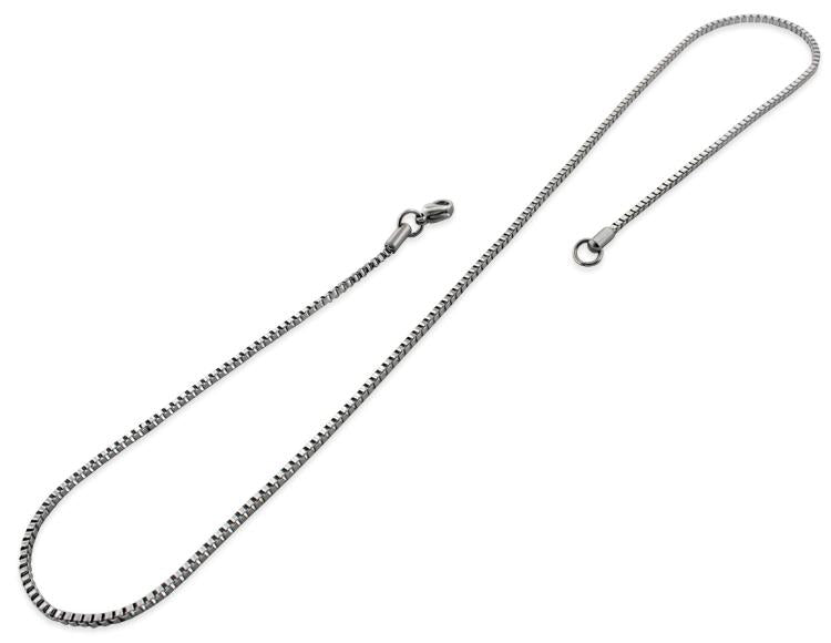 1.9mm Stainless Steel Box Chain Necklace for Men & Women - Durable & Hypoallergenic Jewelry for Everyday Wear, Gifts & Special Occasions