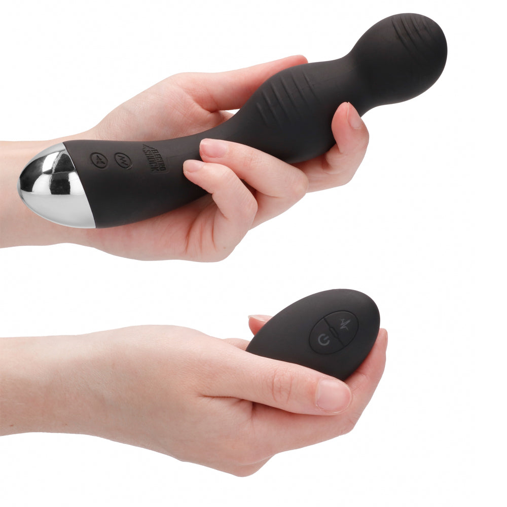 ElectroShock Remote Control E-Stim G Spot & P Spot Vibrator for Couples - Powerful Rechargeable Adult Toy for Enhanced Pleasure & Sensual Play