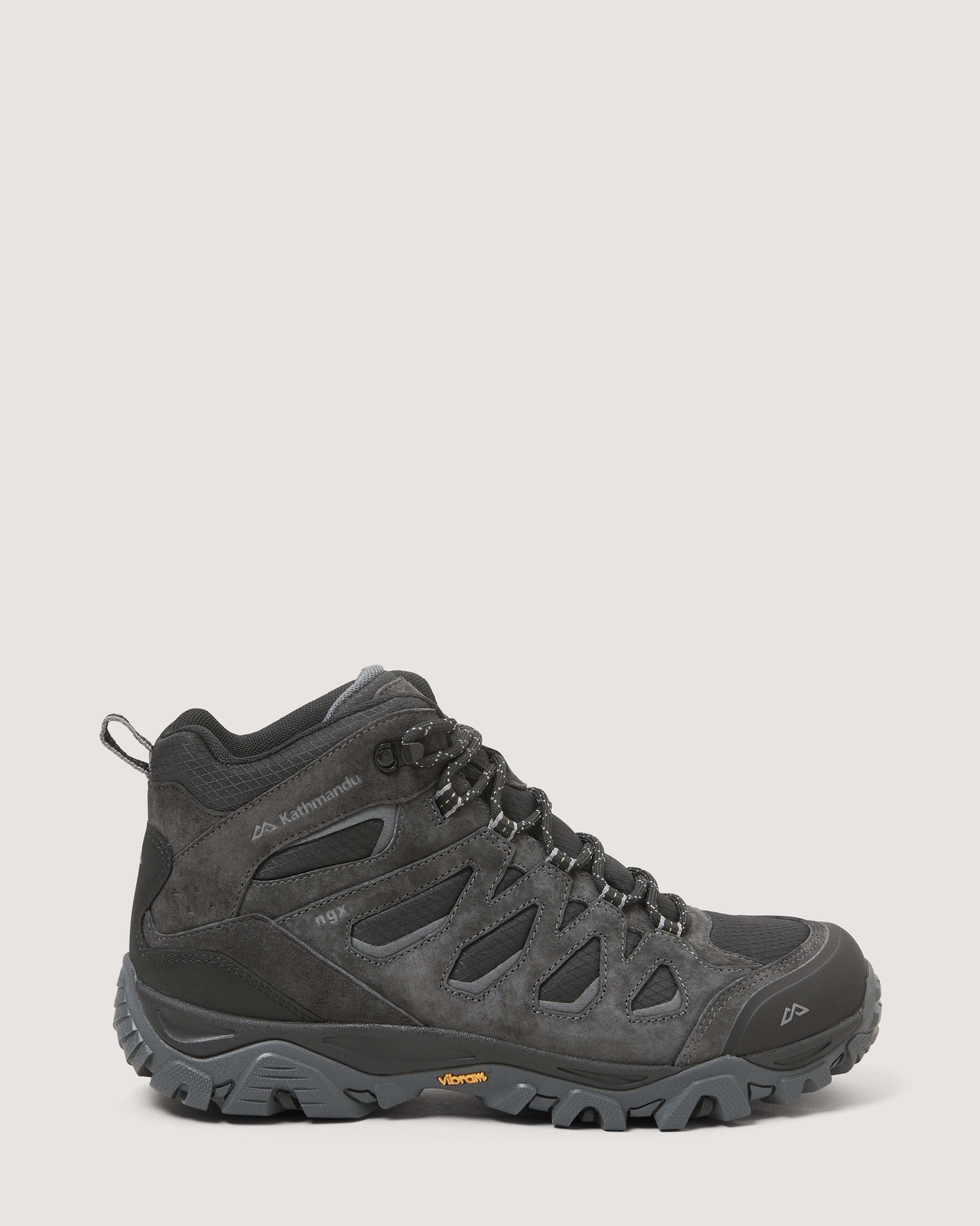 Men's Waterproof Hiking Boots - Mornington Mid Ankle Outdoor Boots for Trekking & Camping | Black/Black Sea | Ideal for Mountain Trails & Wet Weather Adventures