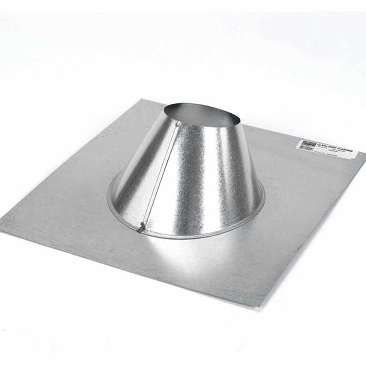 3BVF Adjustable Gas Vent Flashing - Galvalume Steel, Fits 0/12 to 6/12 Roof Pitch - Perfect for Waterproofing Roof Vents on Homes & Metal Buildings