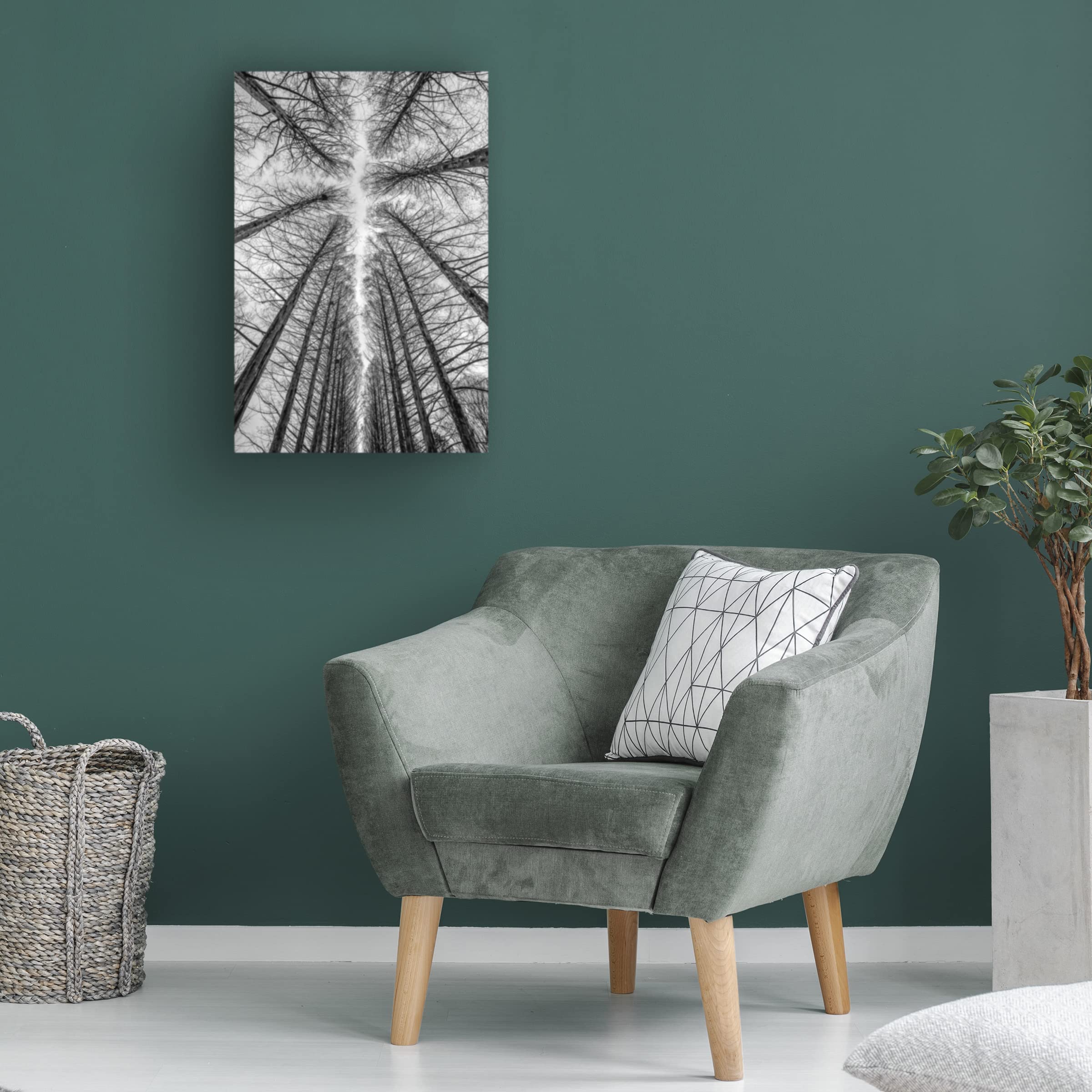 Trademark Fine Art 'The Road' Canvas Wall Art by Ronni Santoso - Hand-Painted Landscape Painting for Living Room, Bedroom & Office Decor